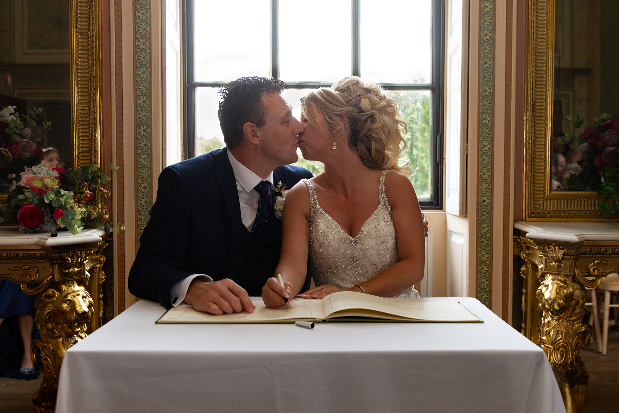 the signing of the wedding register 