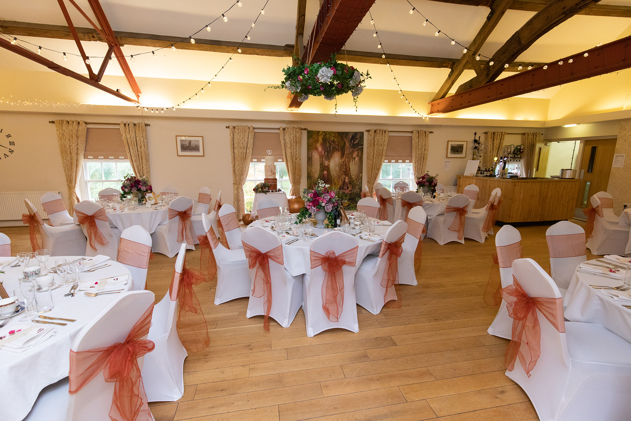 The wedding reception room at Lytham Hall