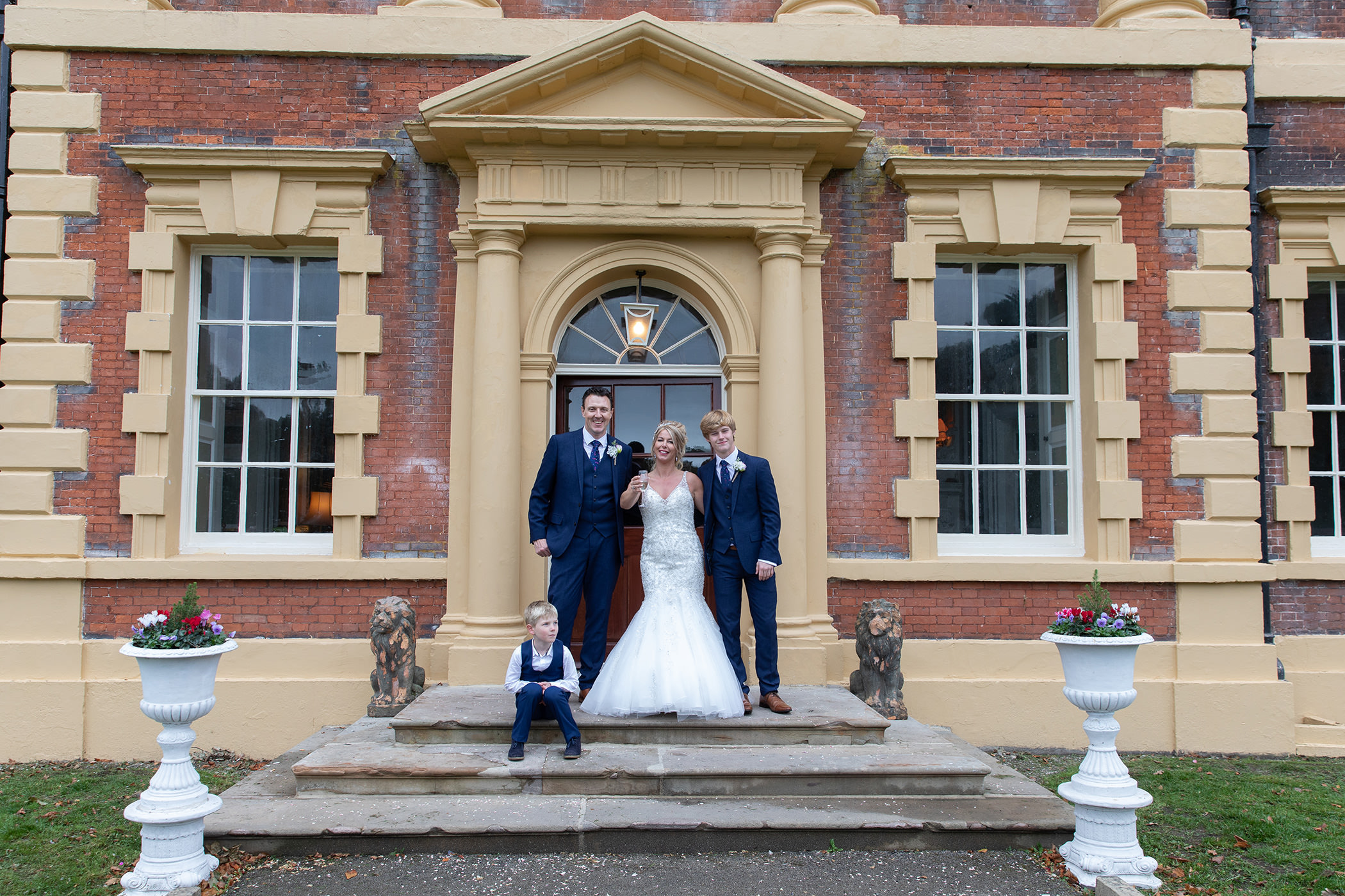 Lytham Hall wedding family photo