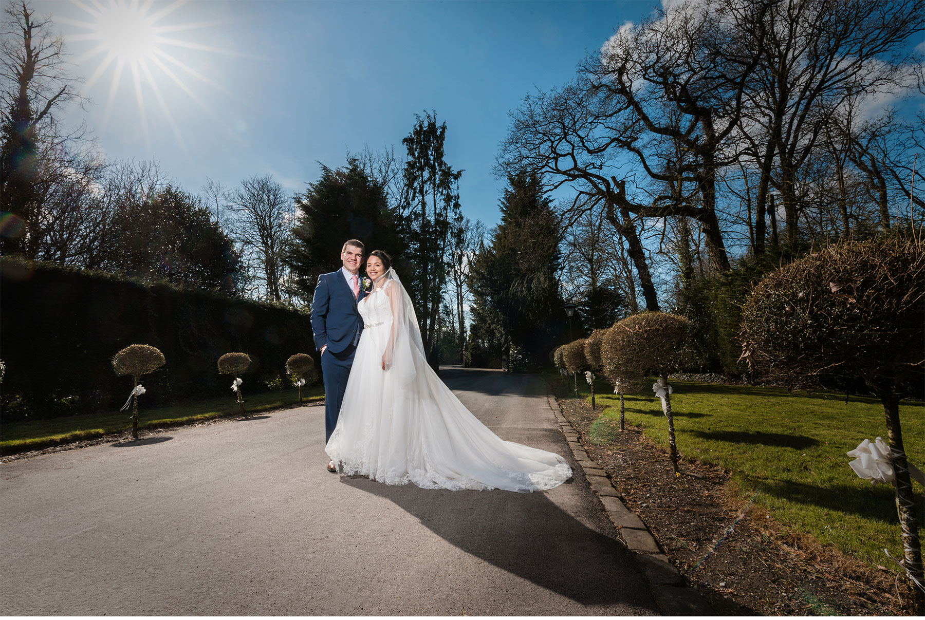 sunny wedding day