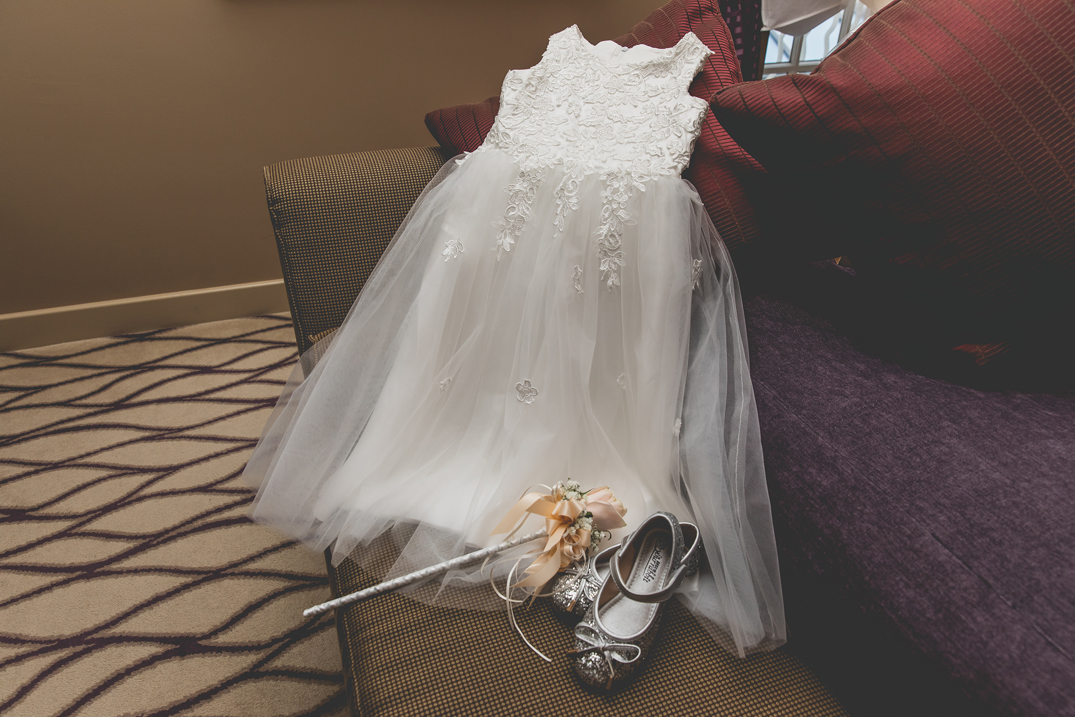 the flower girls dress