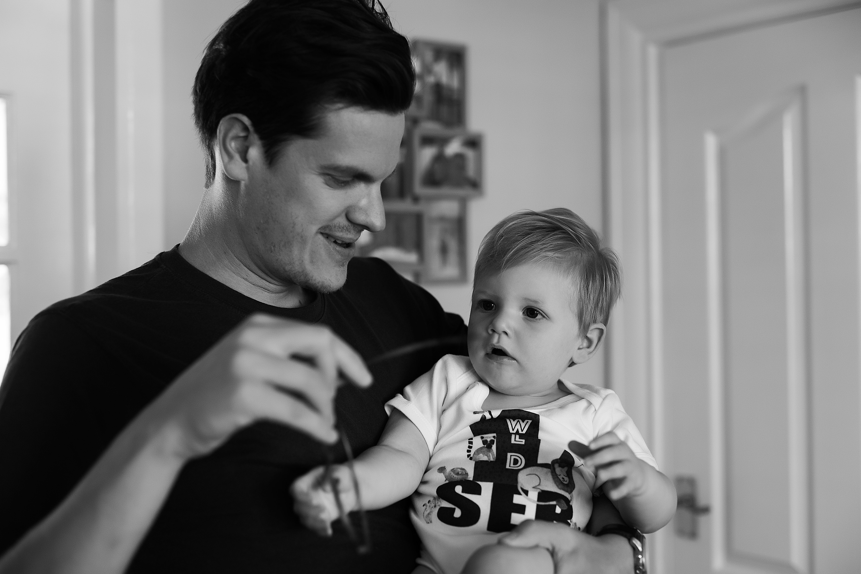 Sebastian with his dad