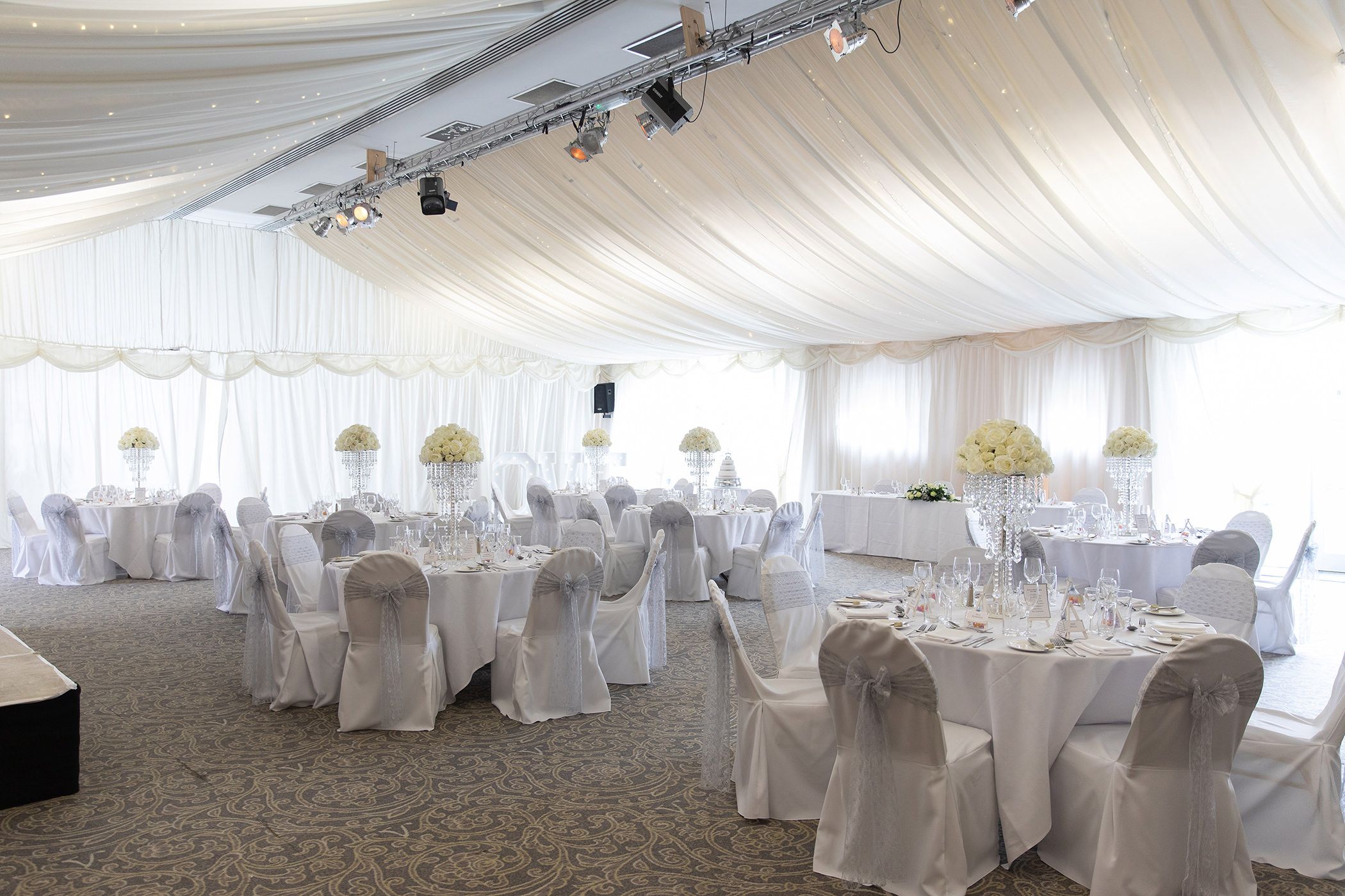 wedding reception room the villa