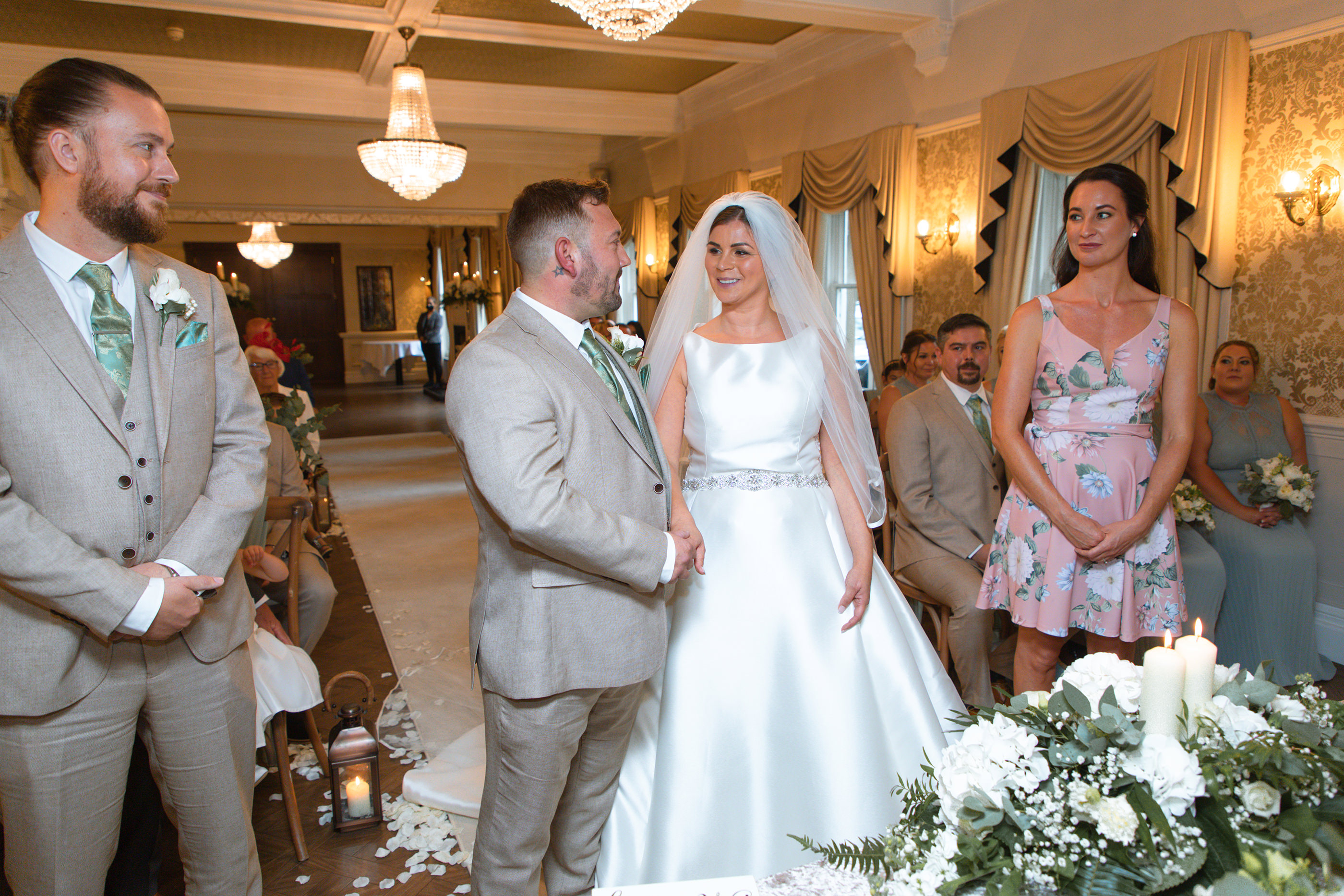 The wedding ceremony of Brad and Becky 