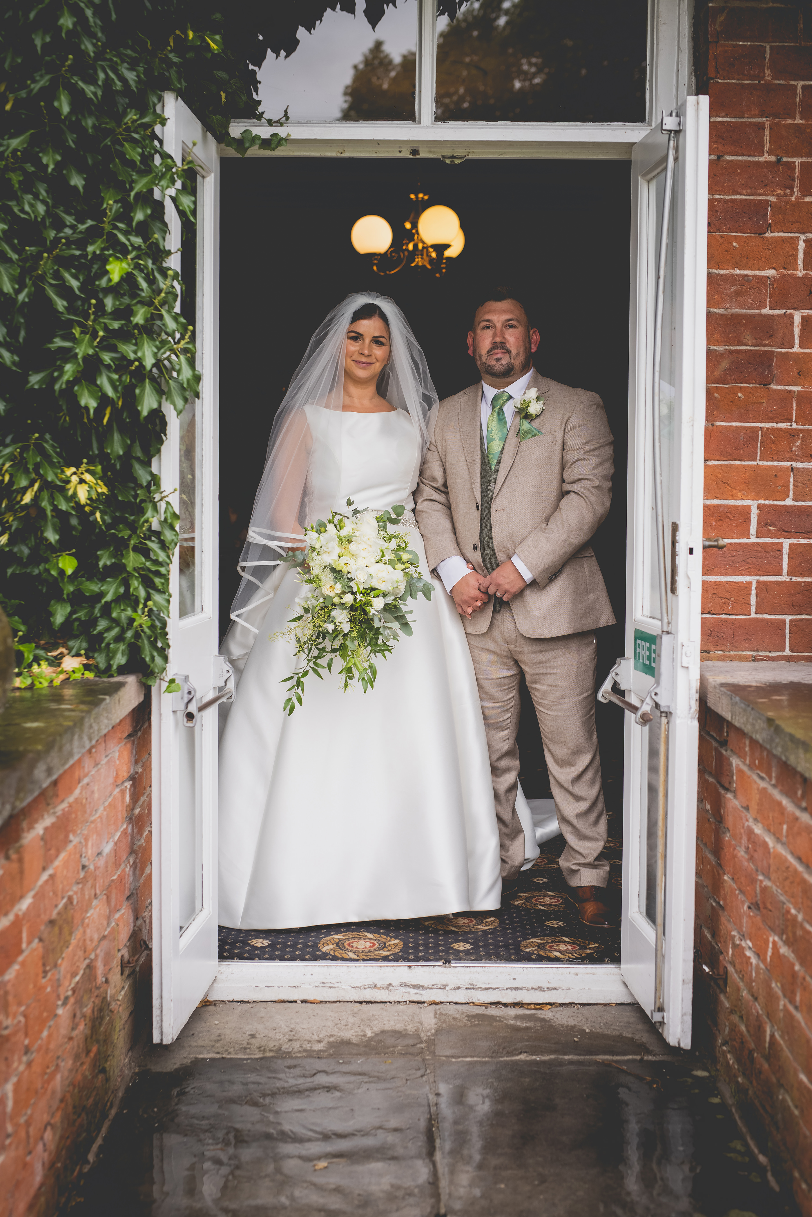 The bride and groom are now married 