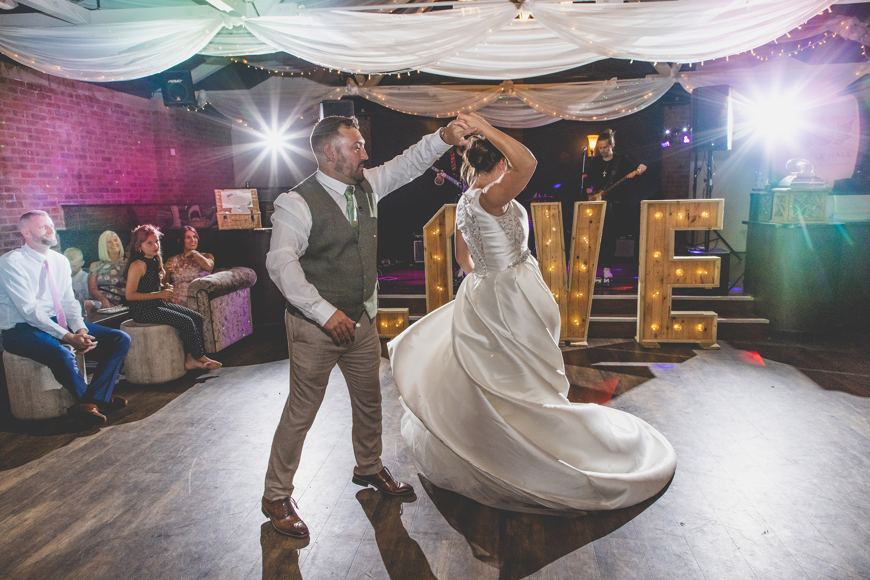 Brad and Becky enjoy the first dance 