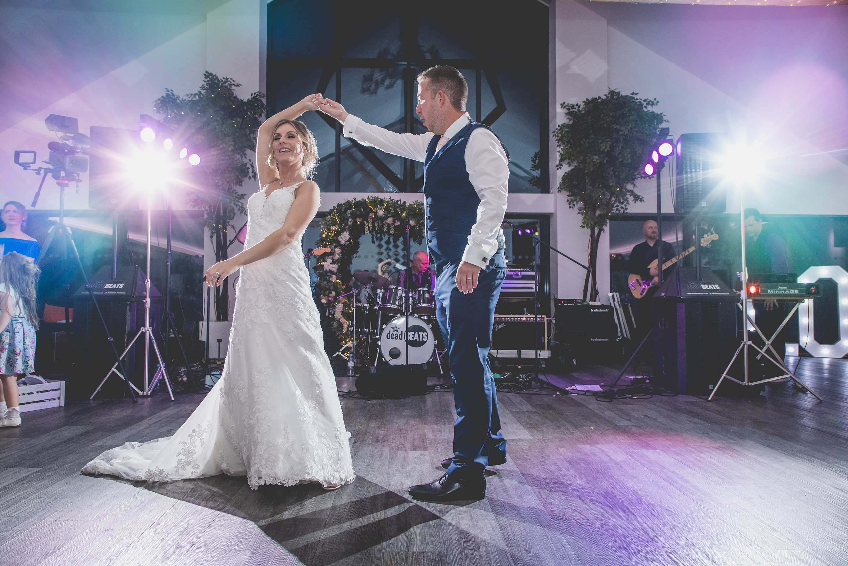 Christopher and Roseanne take to the dance floor at staining Lodge 