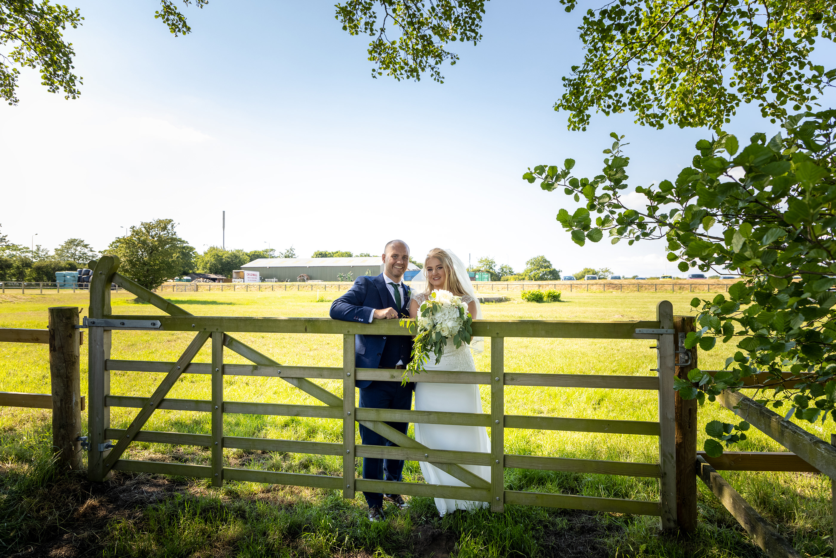 Joe & Rebecca enjoying their wedding day