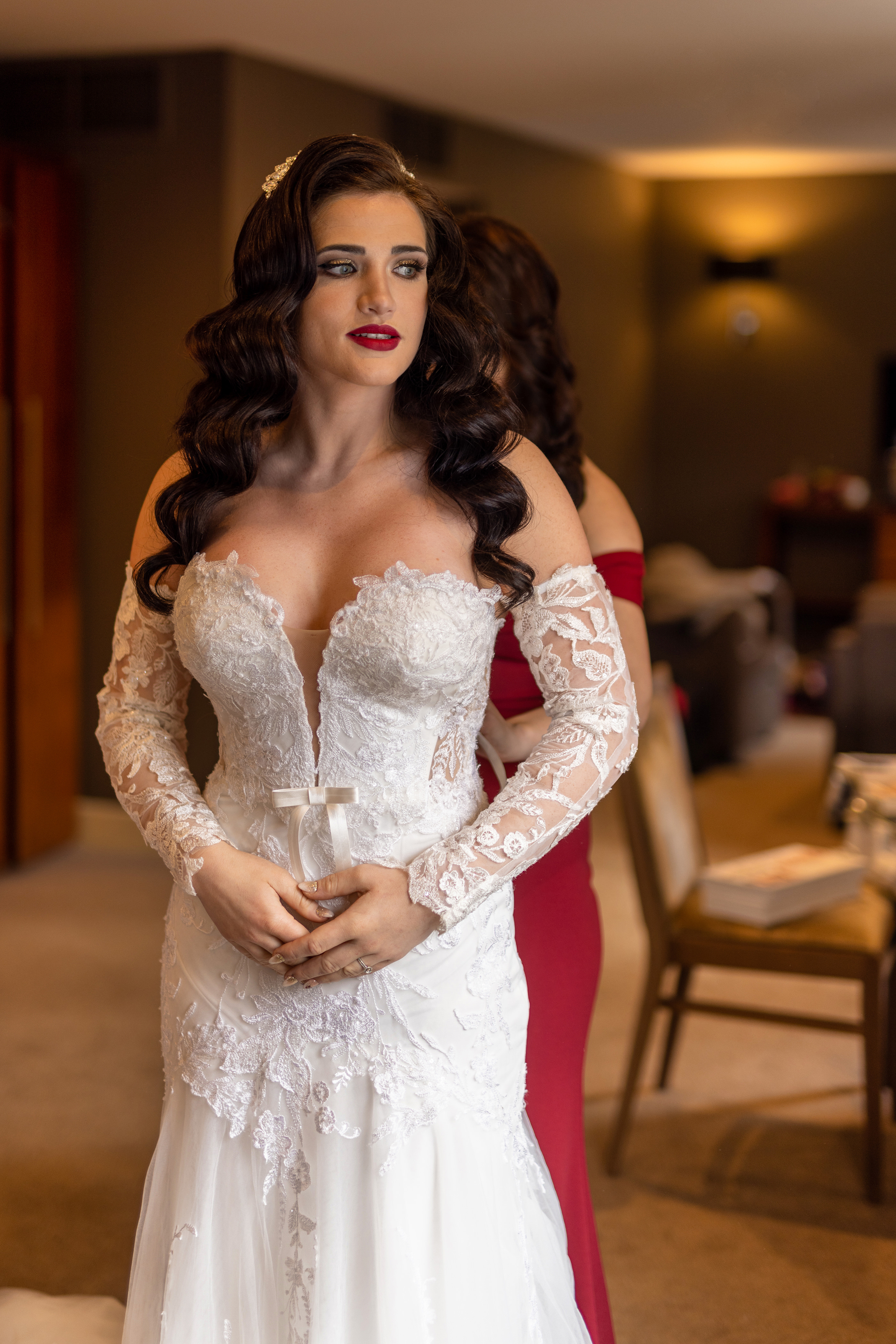  Madalina in her wedding dress