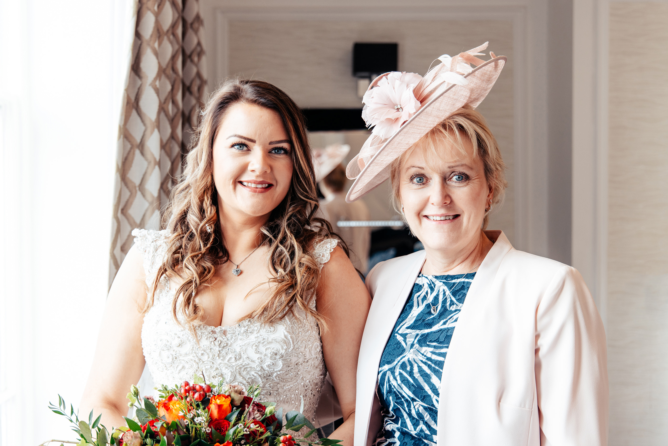  nikki and her mother ready for the wedding