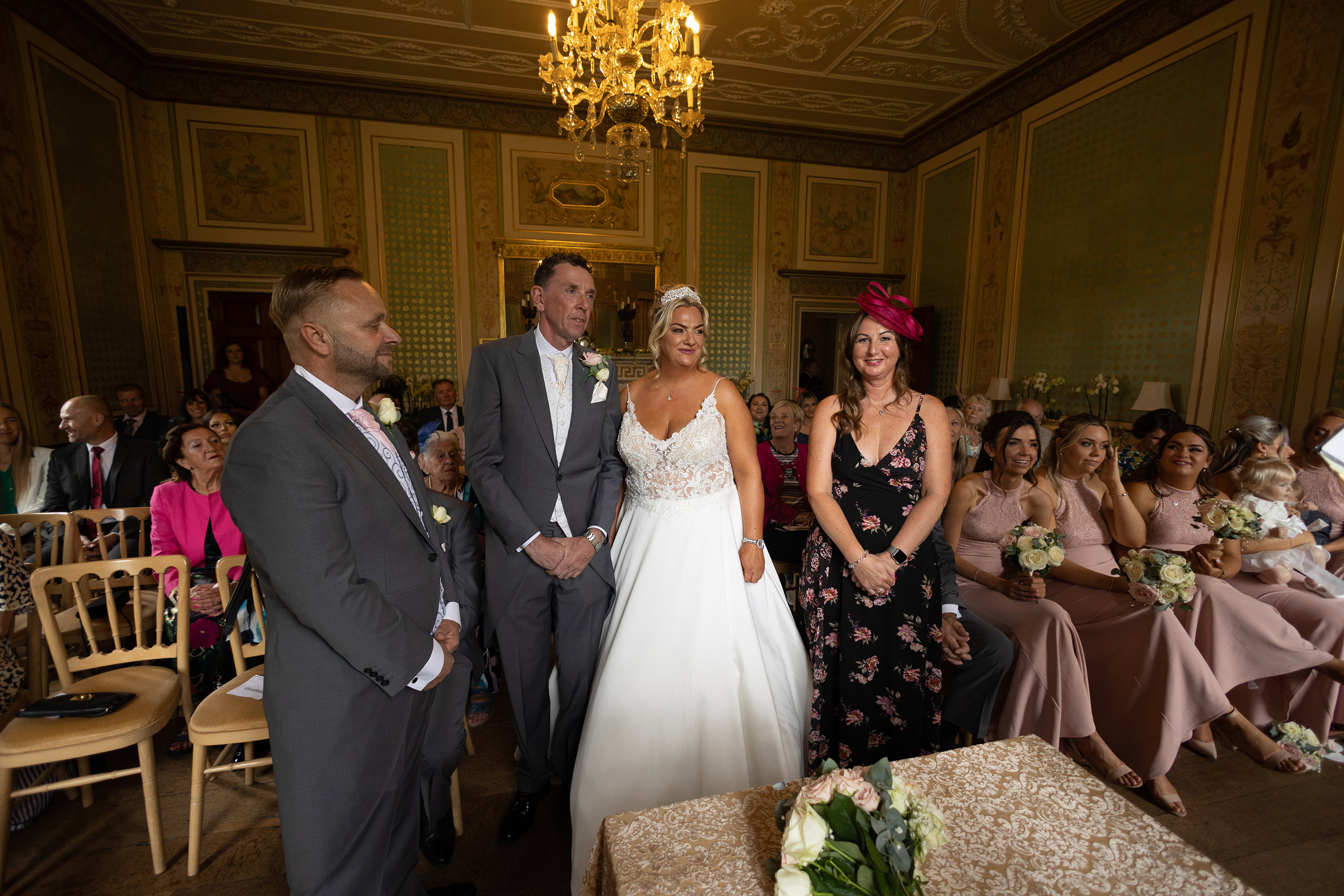 Amy and Tony's Witnesses stand beside them 