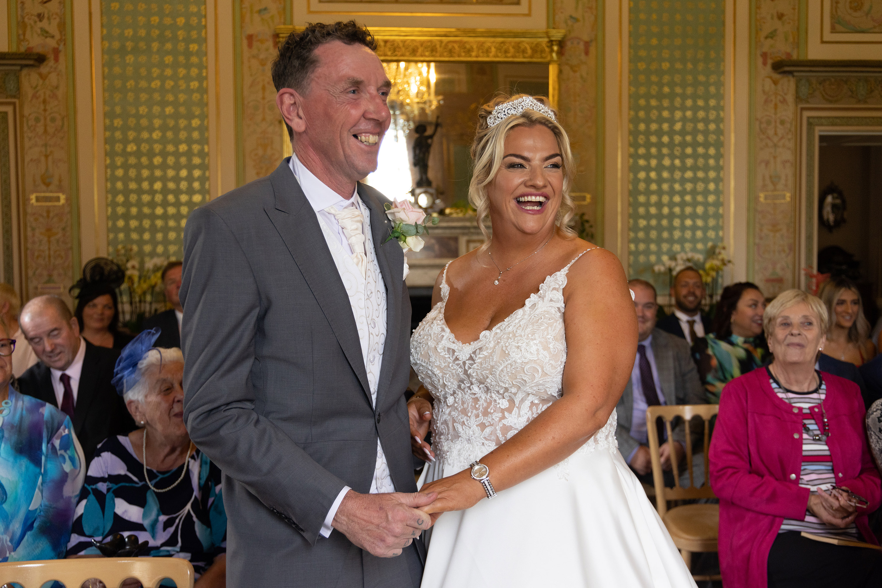 Amy and Tony enjoying being married