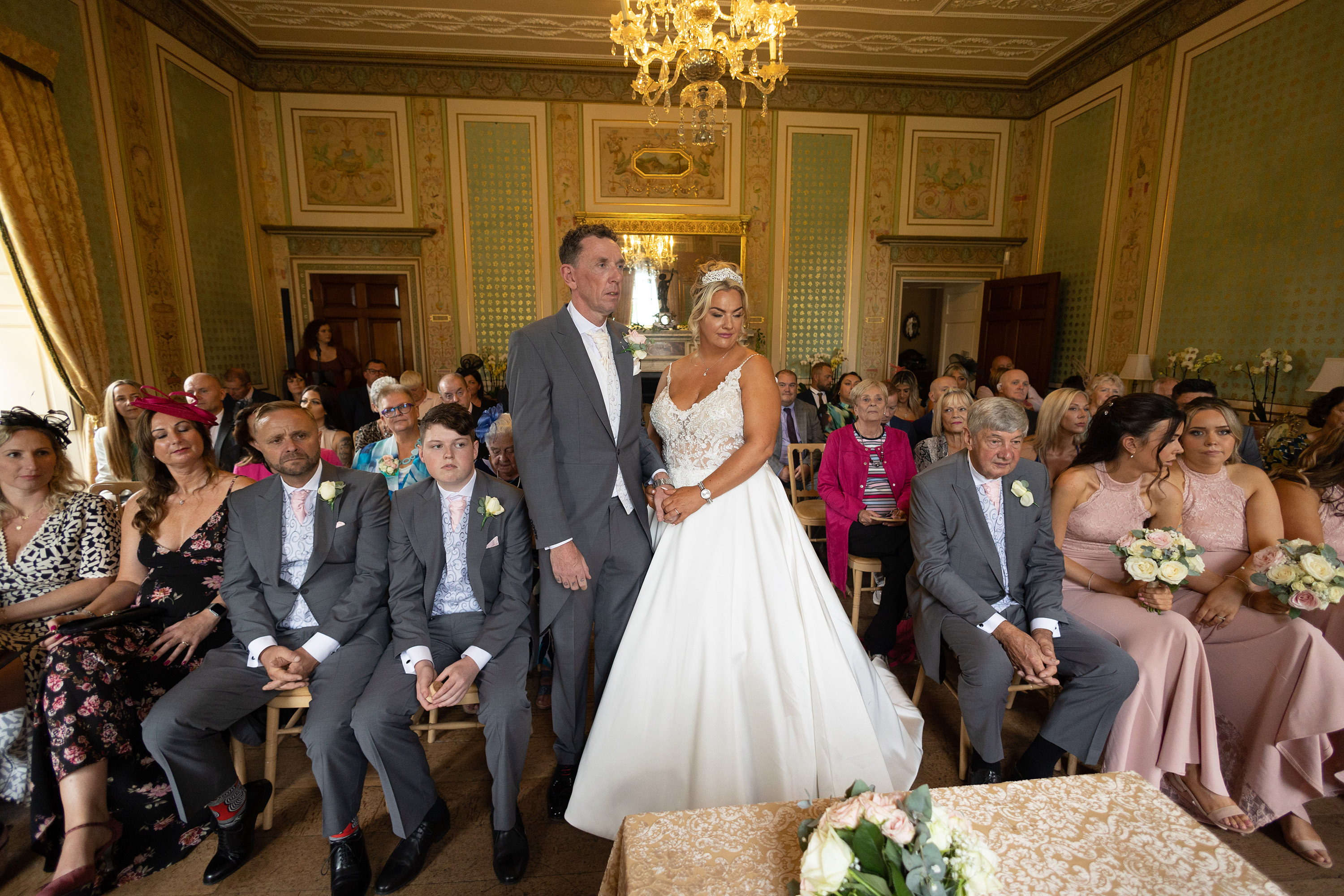 Wedding ceremony at Lytham Hall 
