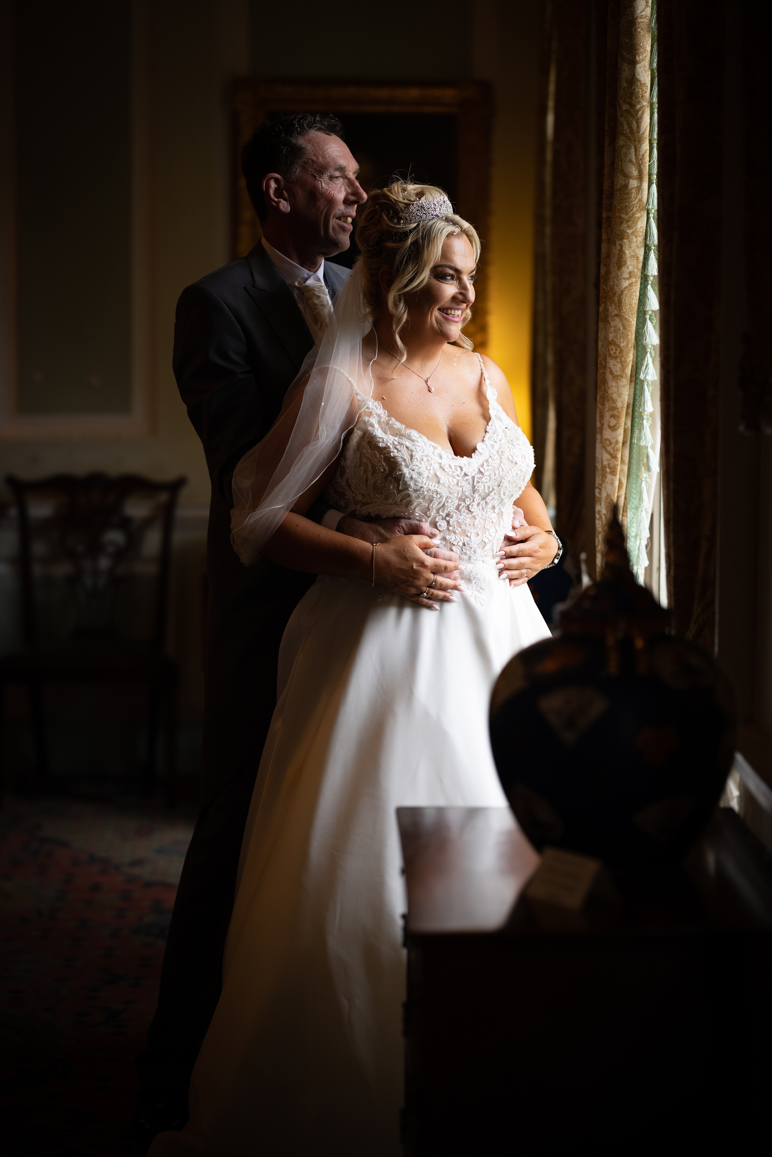 Natural light wedding photos
