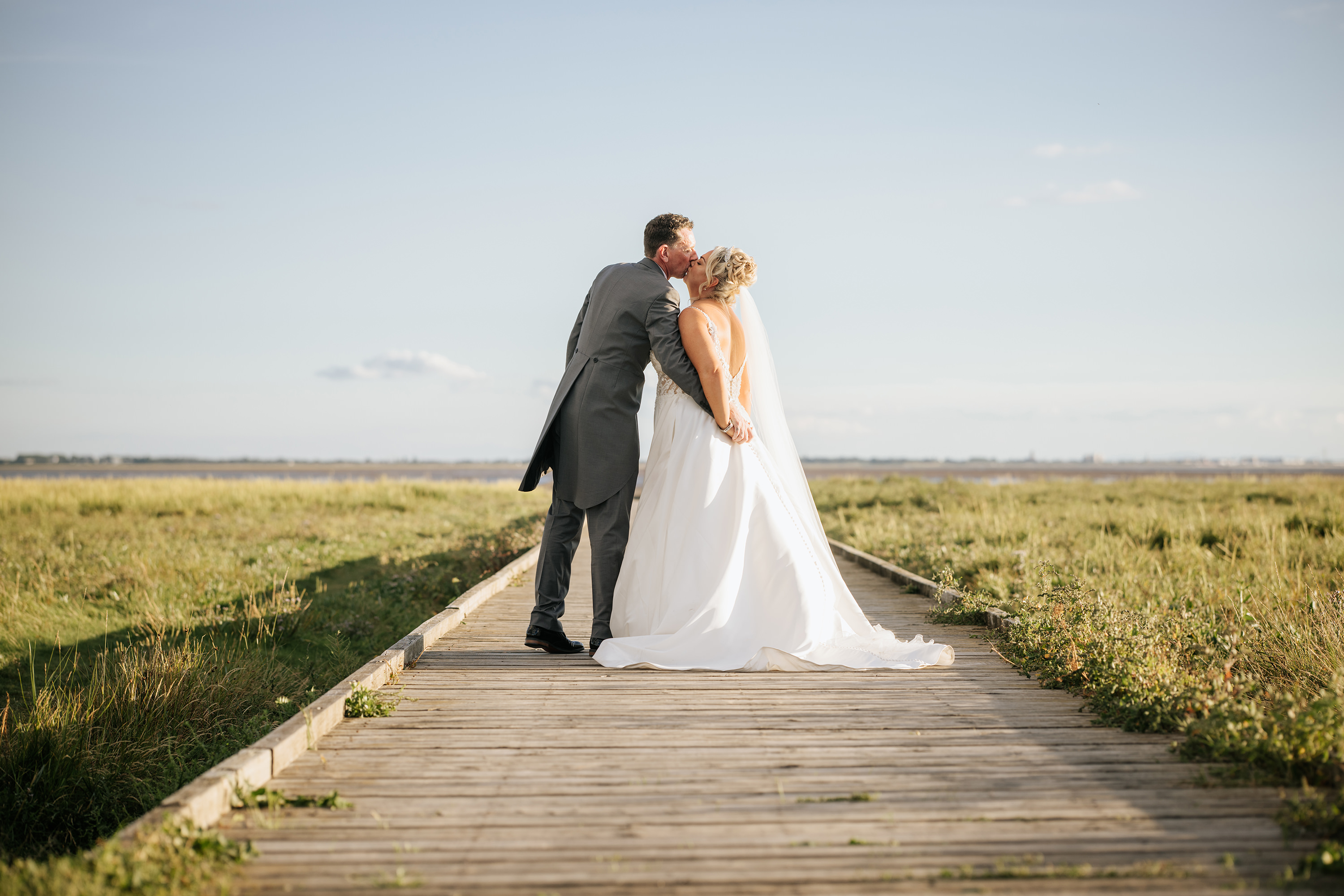 Wedding photos Lytham jetty 