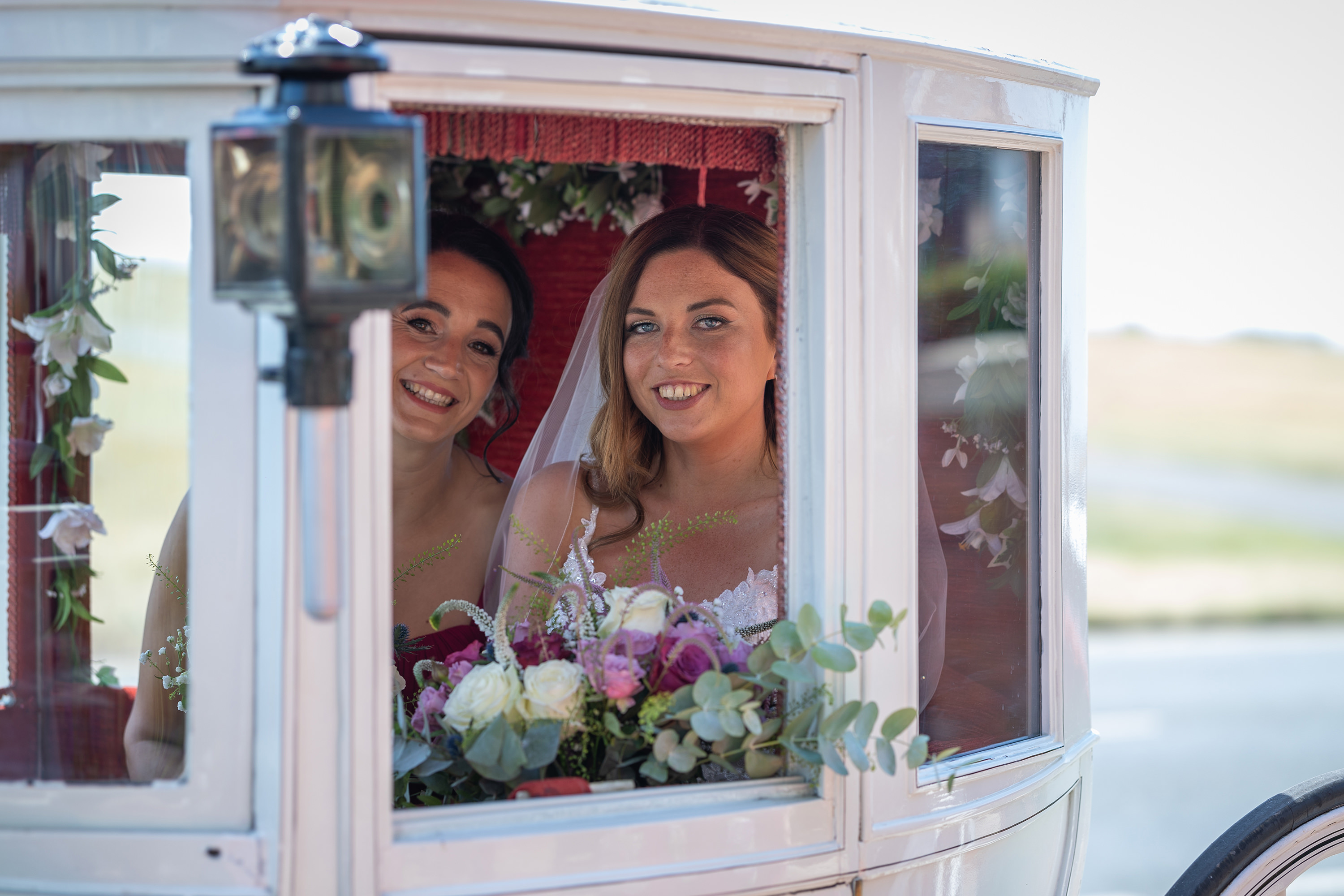 Beverley and her bridesmaids 