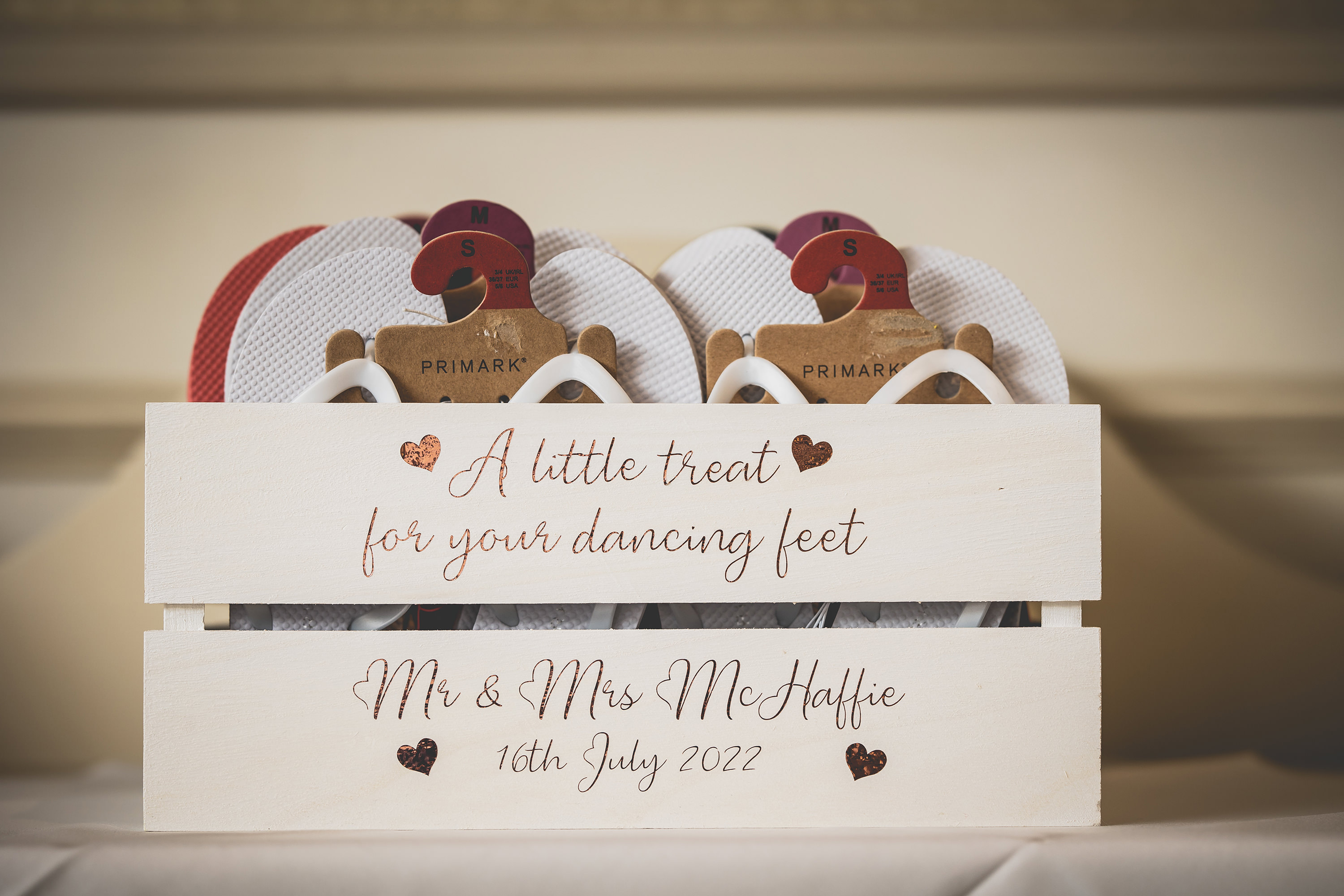 Table decorations at the Clifton Arms Hotel 