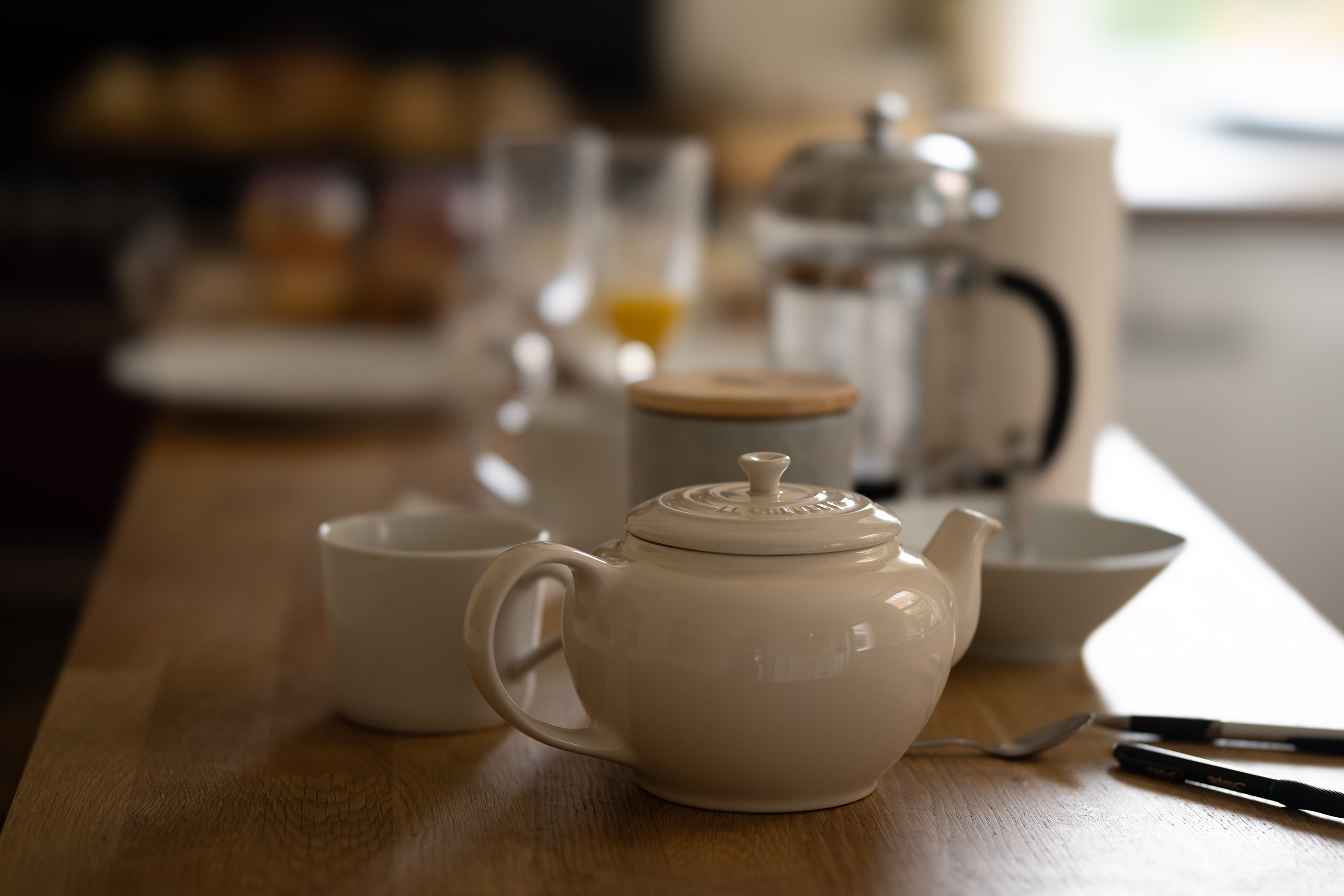 Starting the day with a cup of tea 