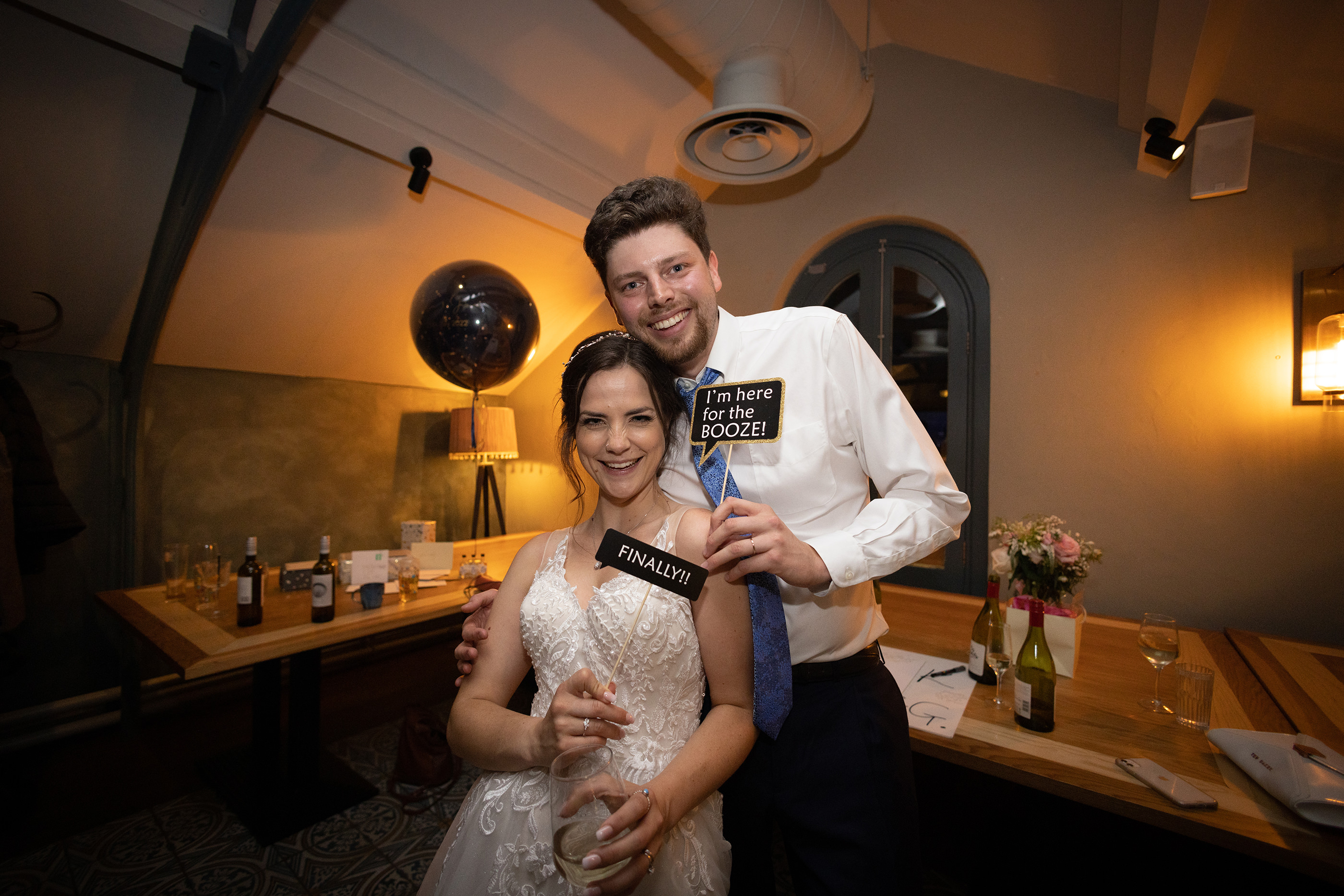 James and Chelsea the happy couple 