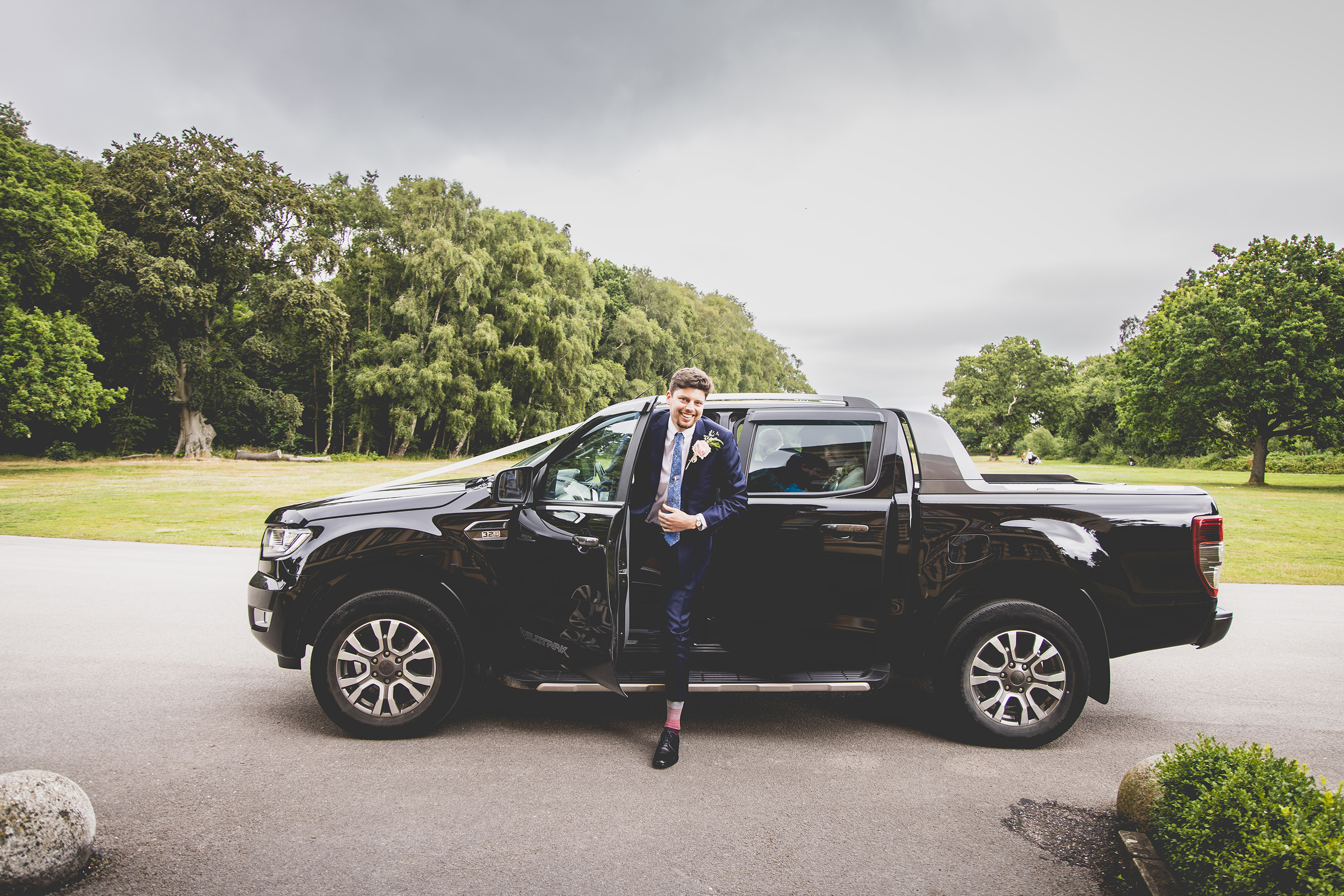 The Groom arriving at Lytham Hall