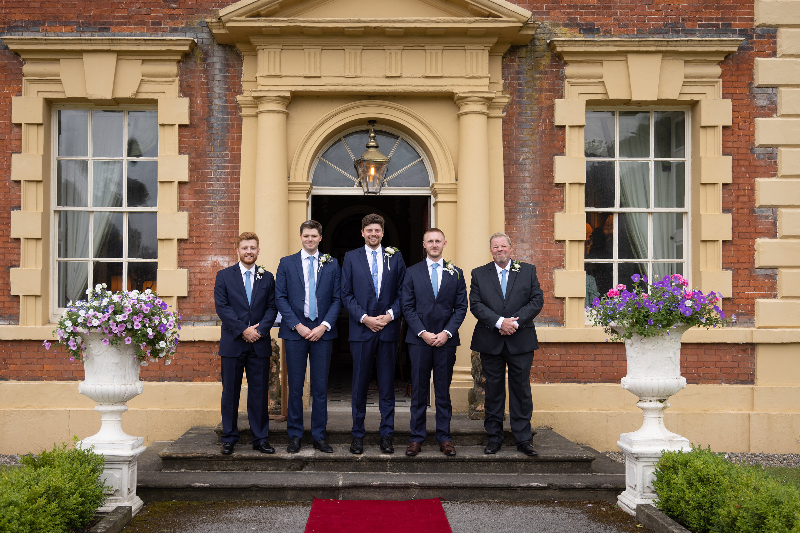 The Groom and his groomsmen at Lytham Hall wedding 