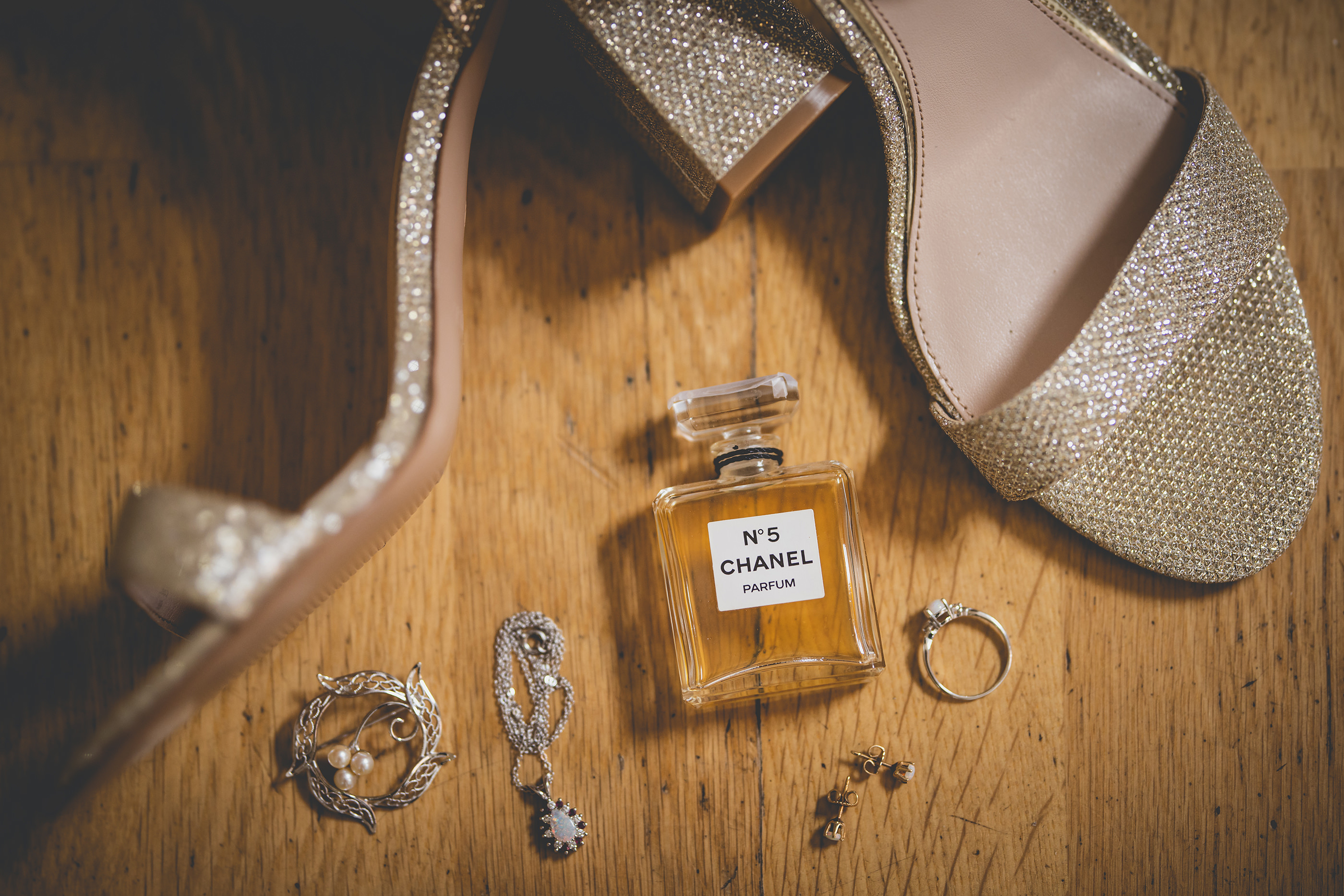 The Brides wedding shoes and jewellery 