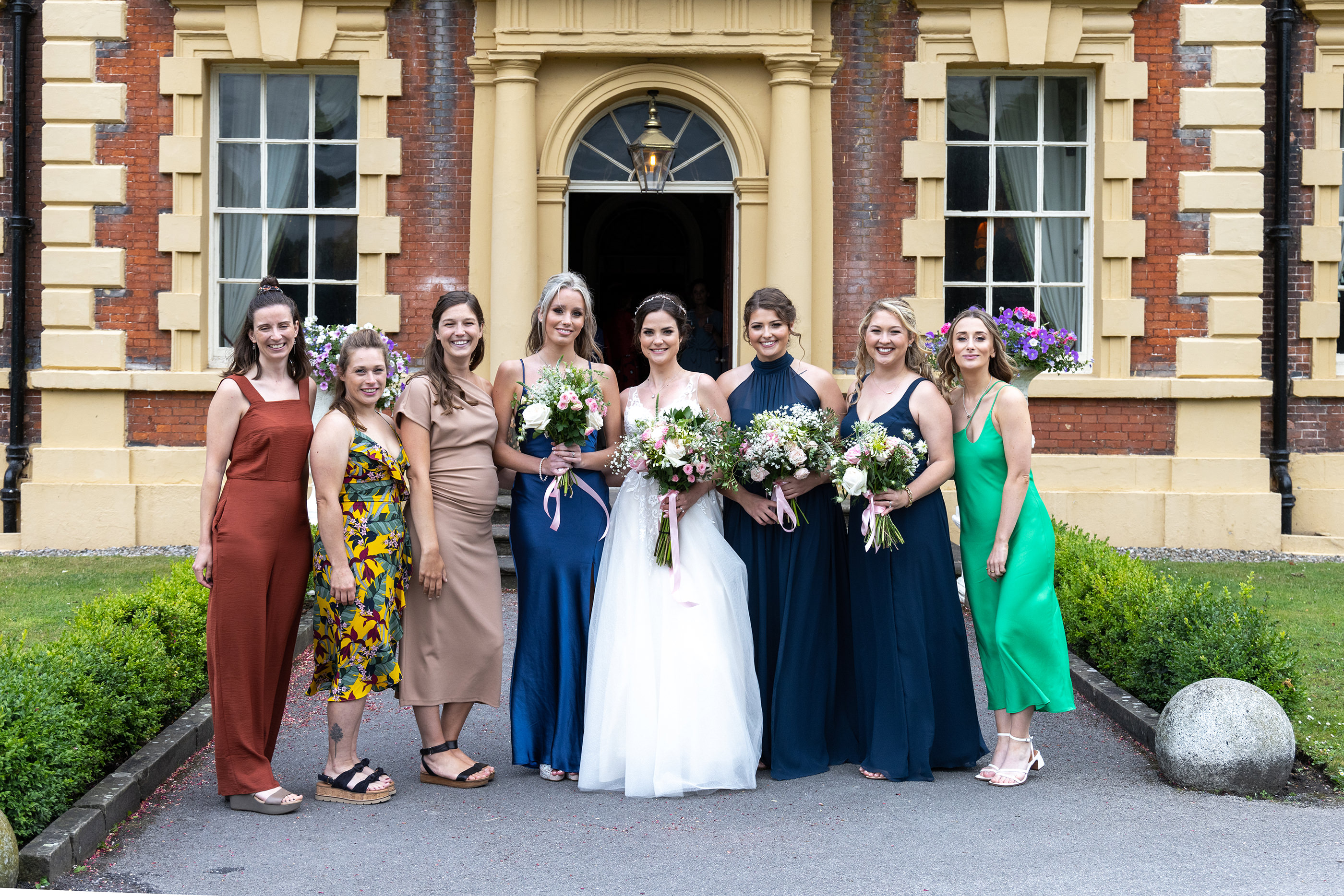 The bride and her friends 