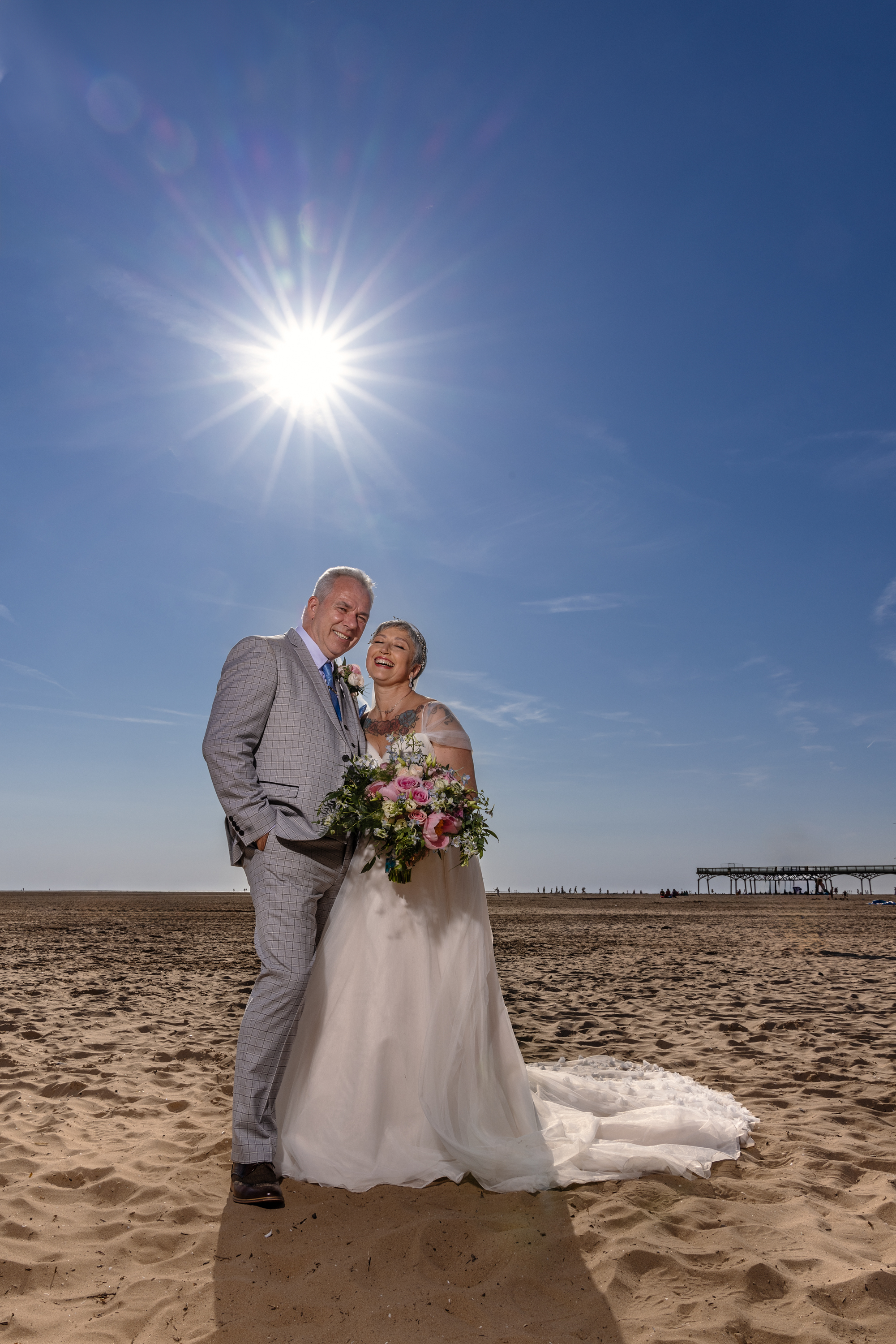 Lytham St Anne's beach wedding photography