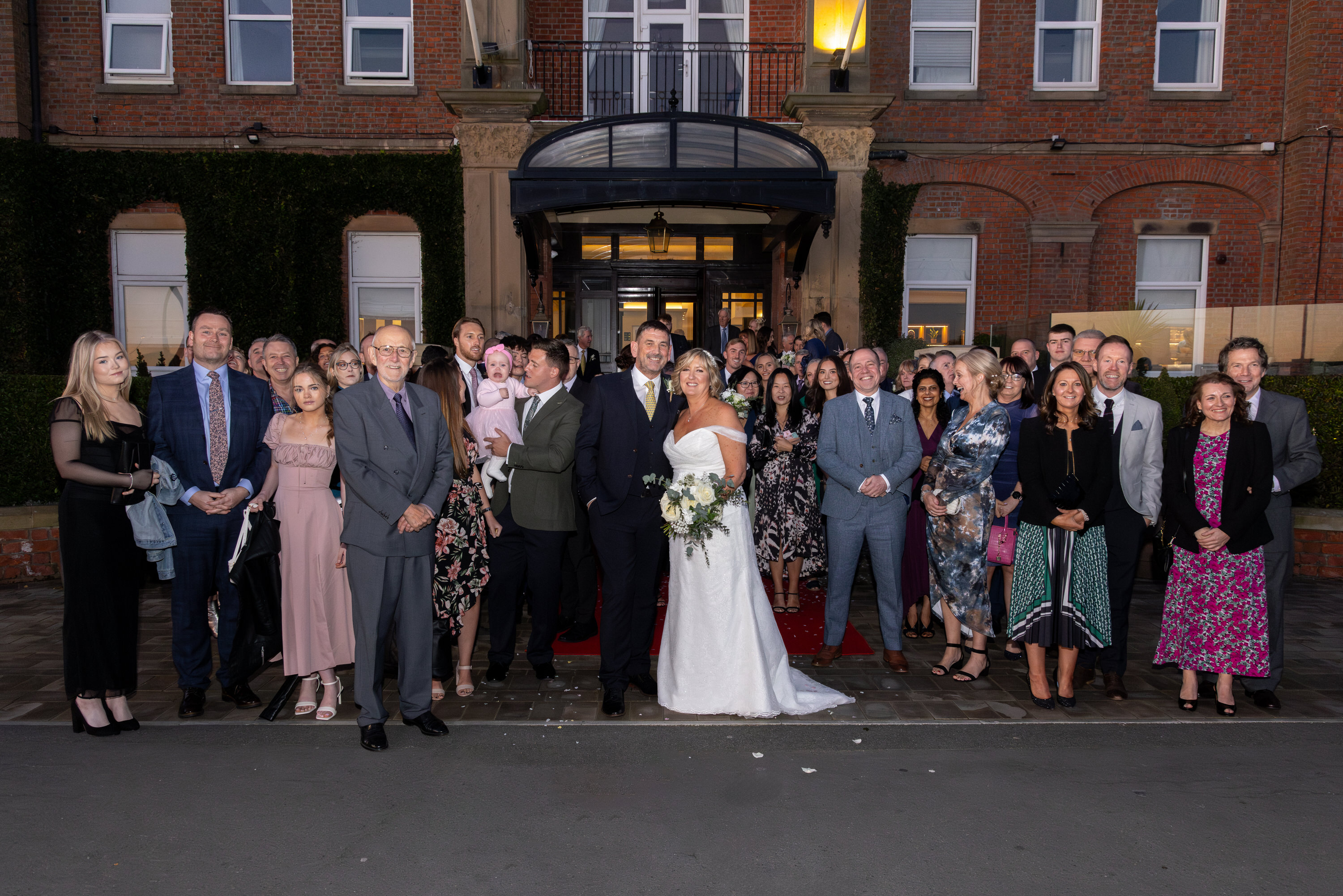 Wedding photography at the Clifton Arms Hotel lytham 