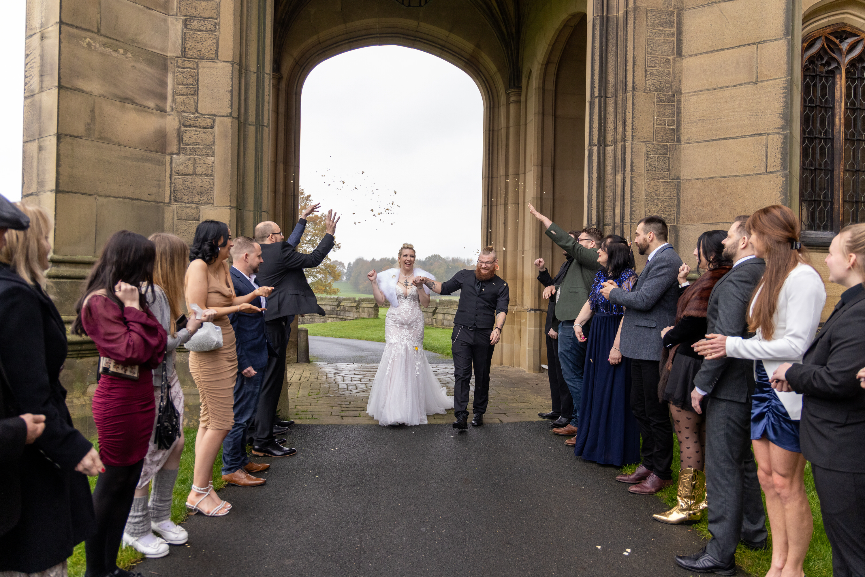 Allerton castle wedding confetti 