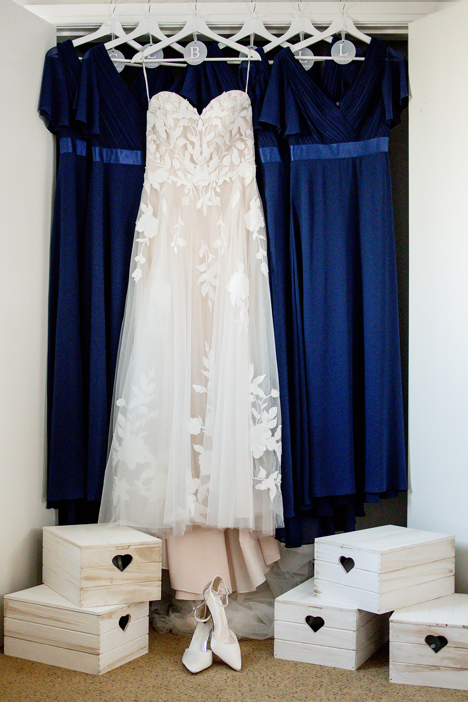 The bride wedding dress 