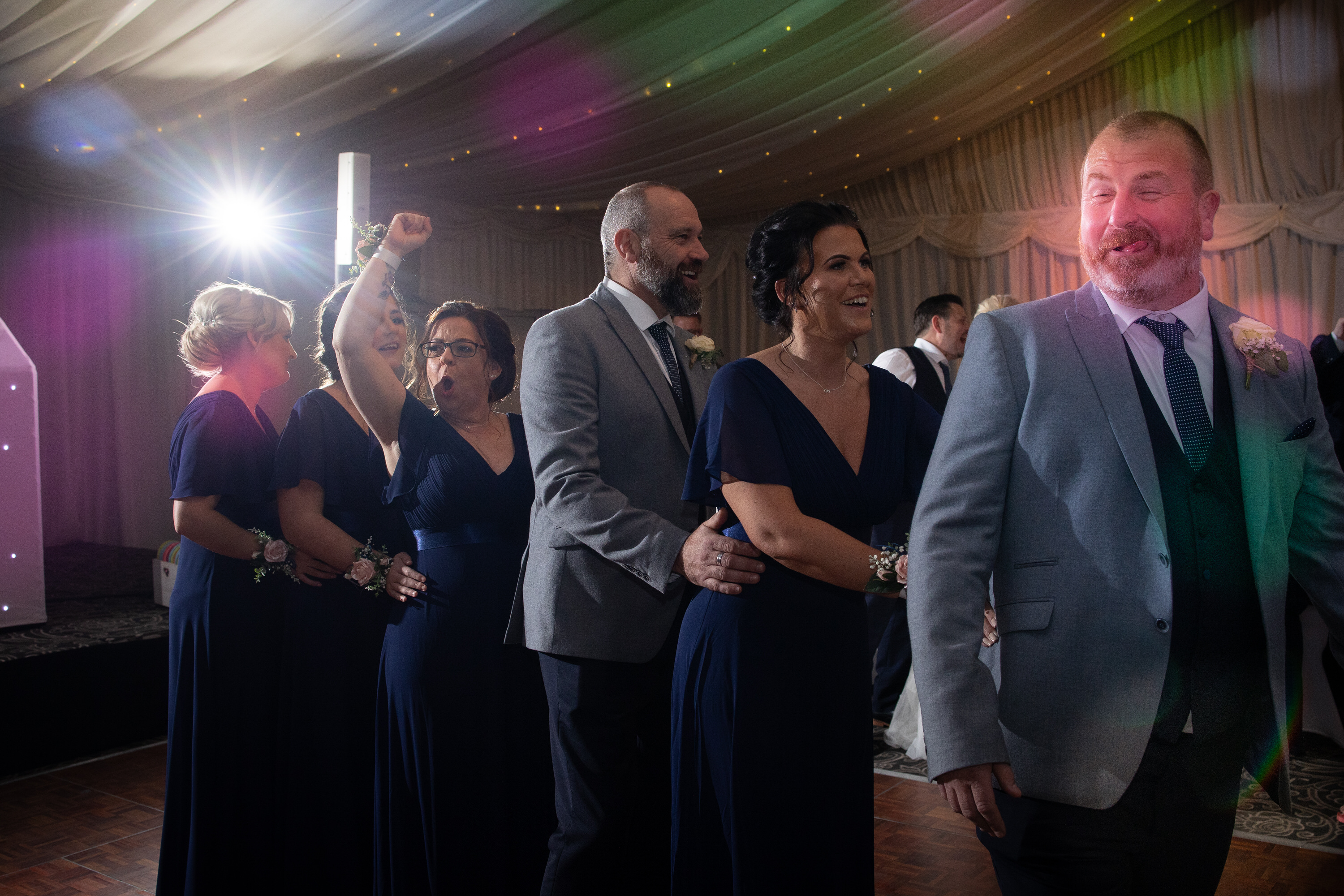 The evening party gets underway 
