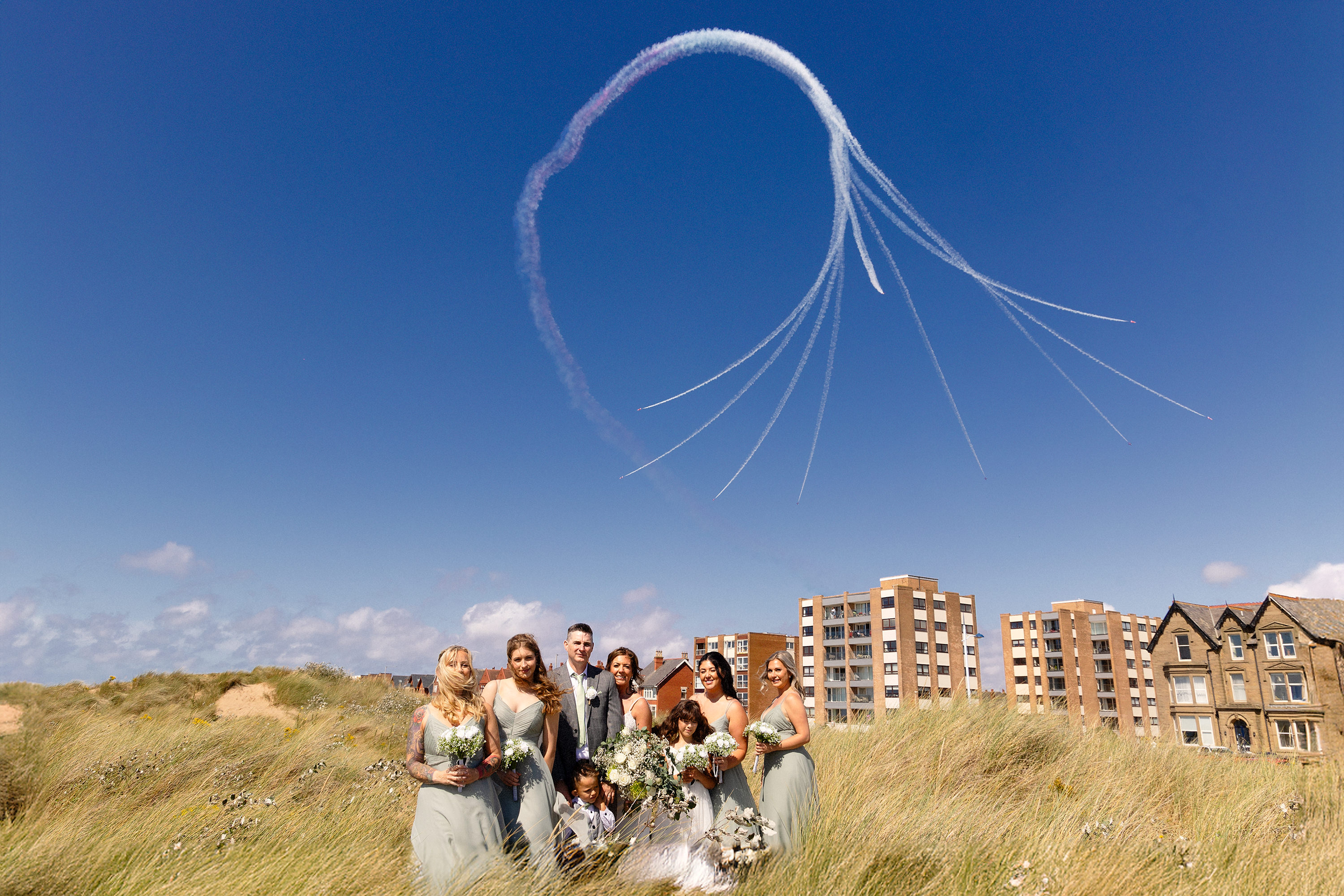 Blackpool airshow wedding photography 