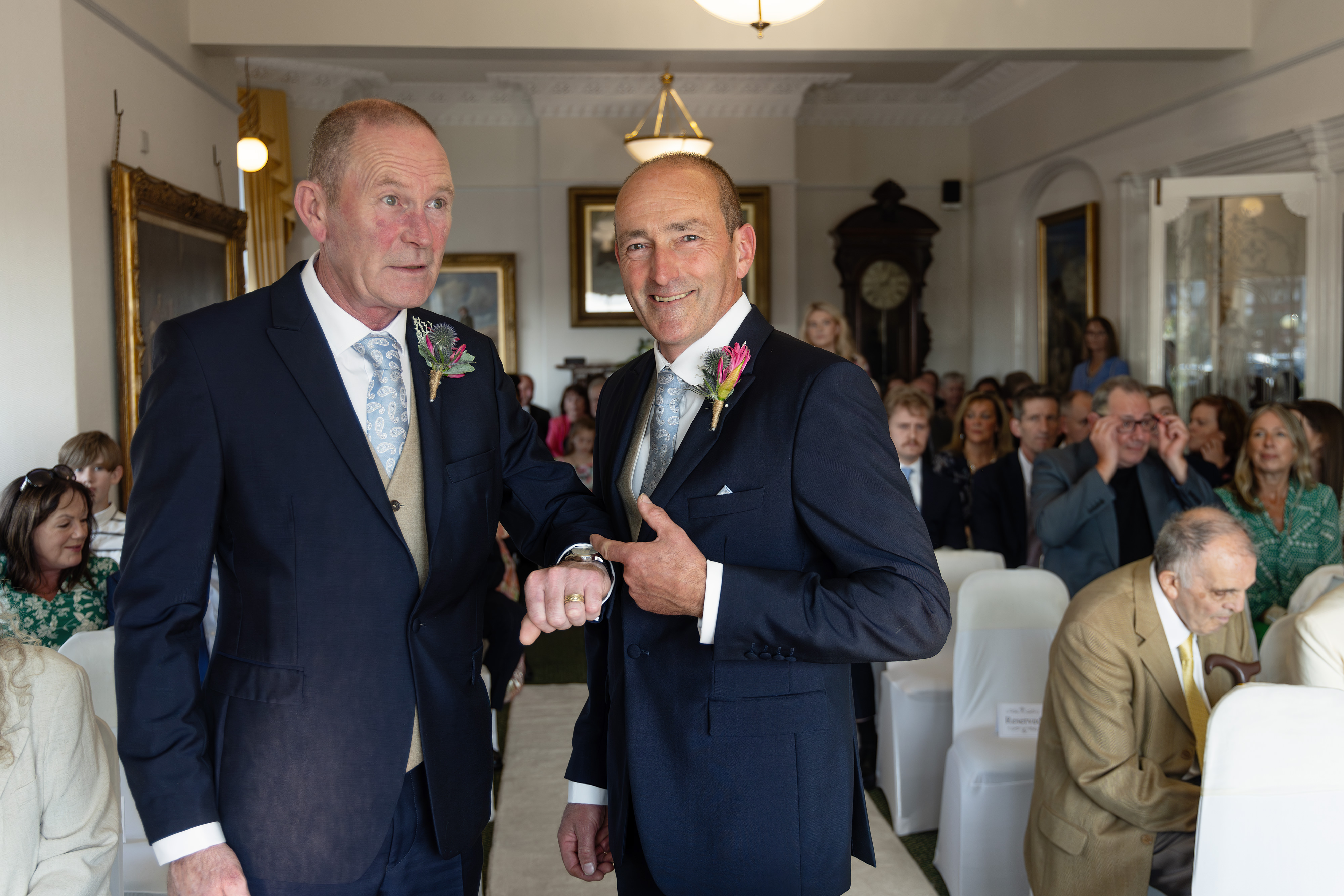 The groom and his best man 