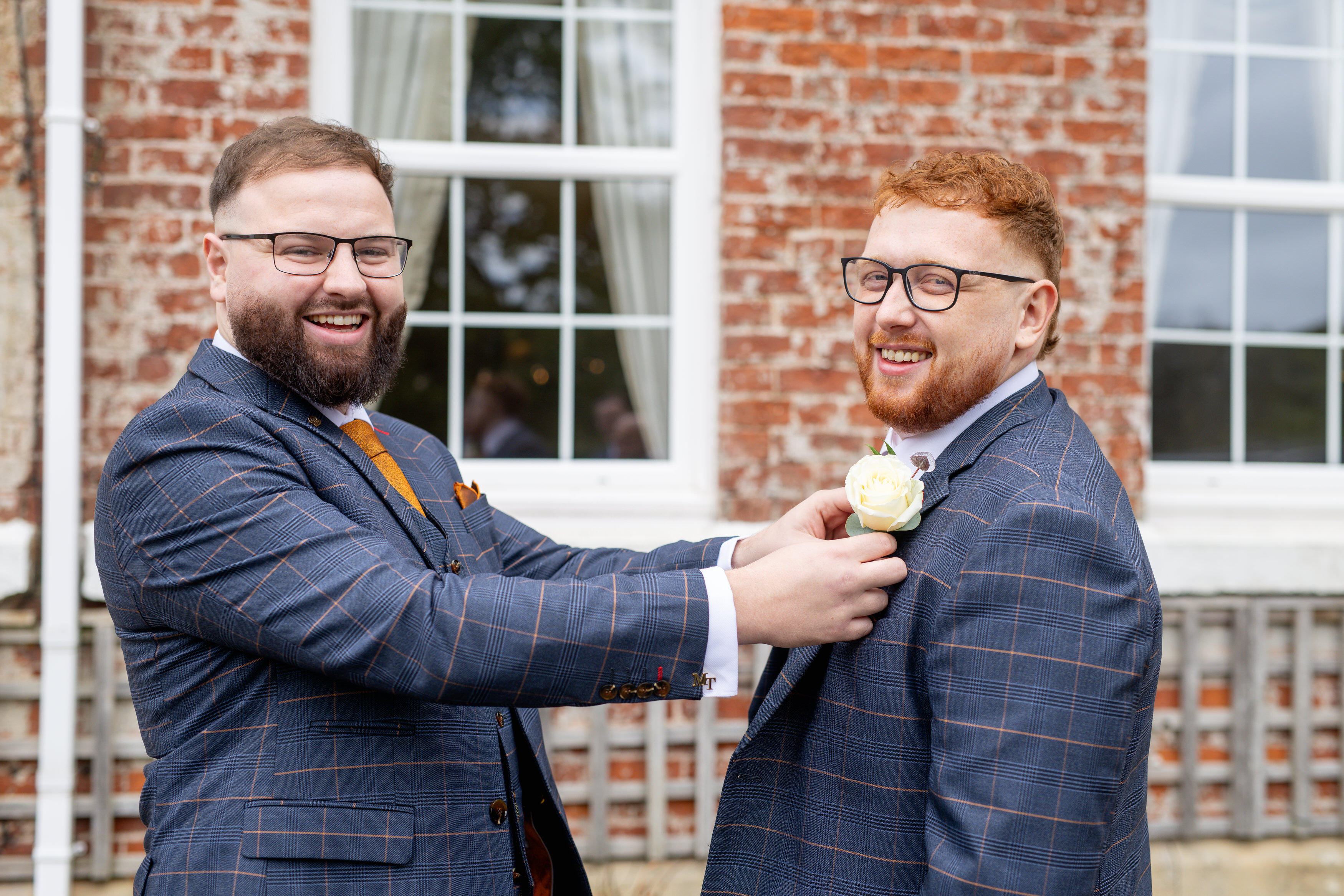 The groom and his best man 