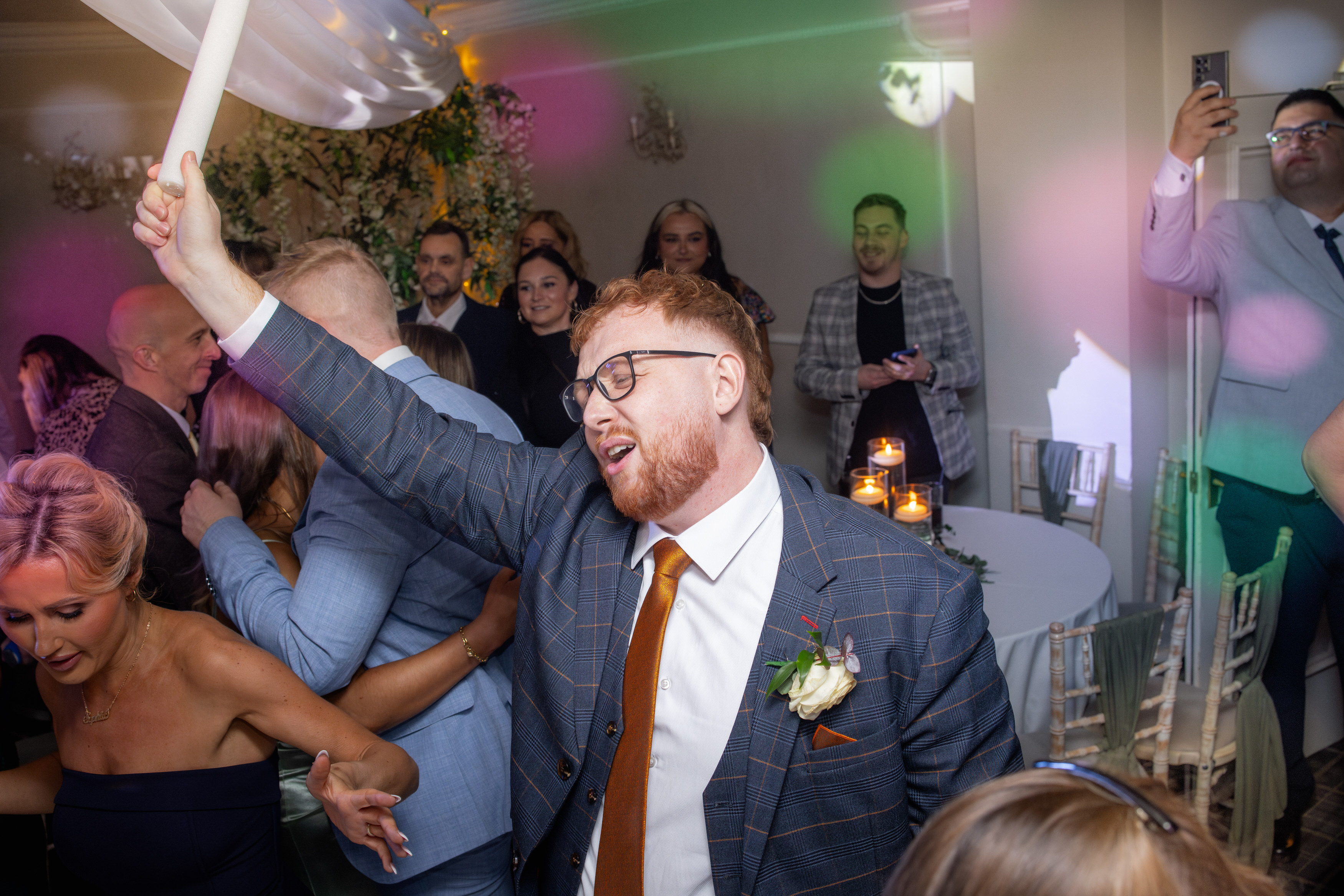  The groom dancing on the dance floor 