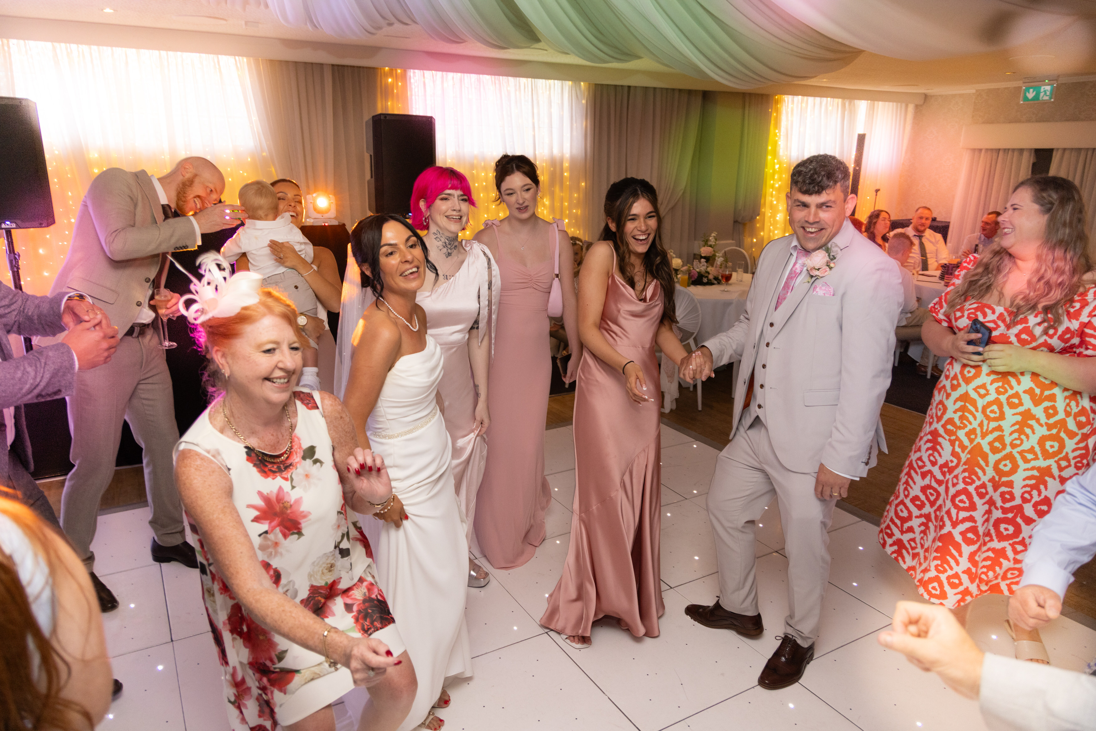 Wedding party at the glendower hotel lytham Saint Annes