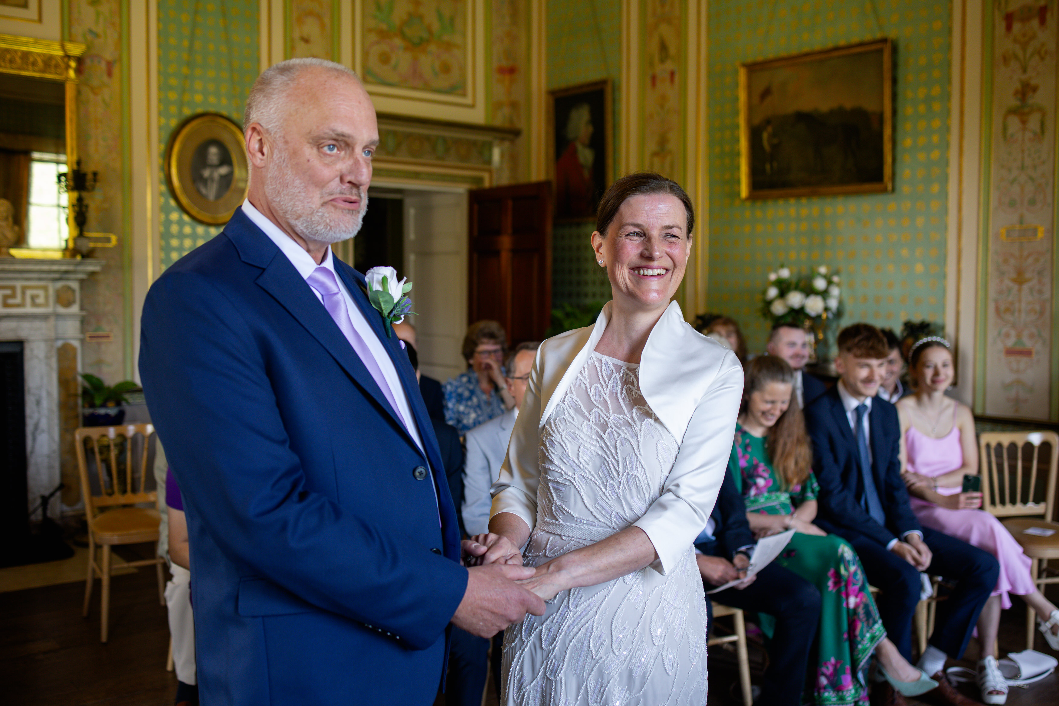 Helen and Michael start their wedding ceremony 