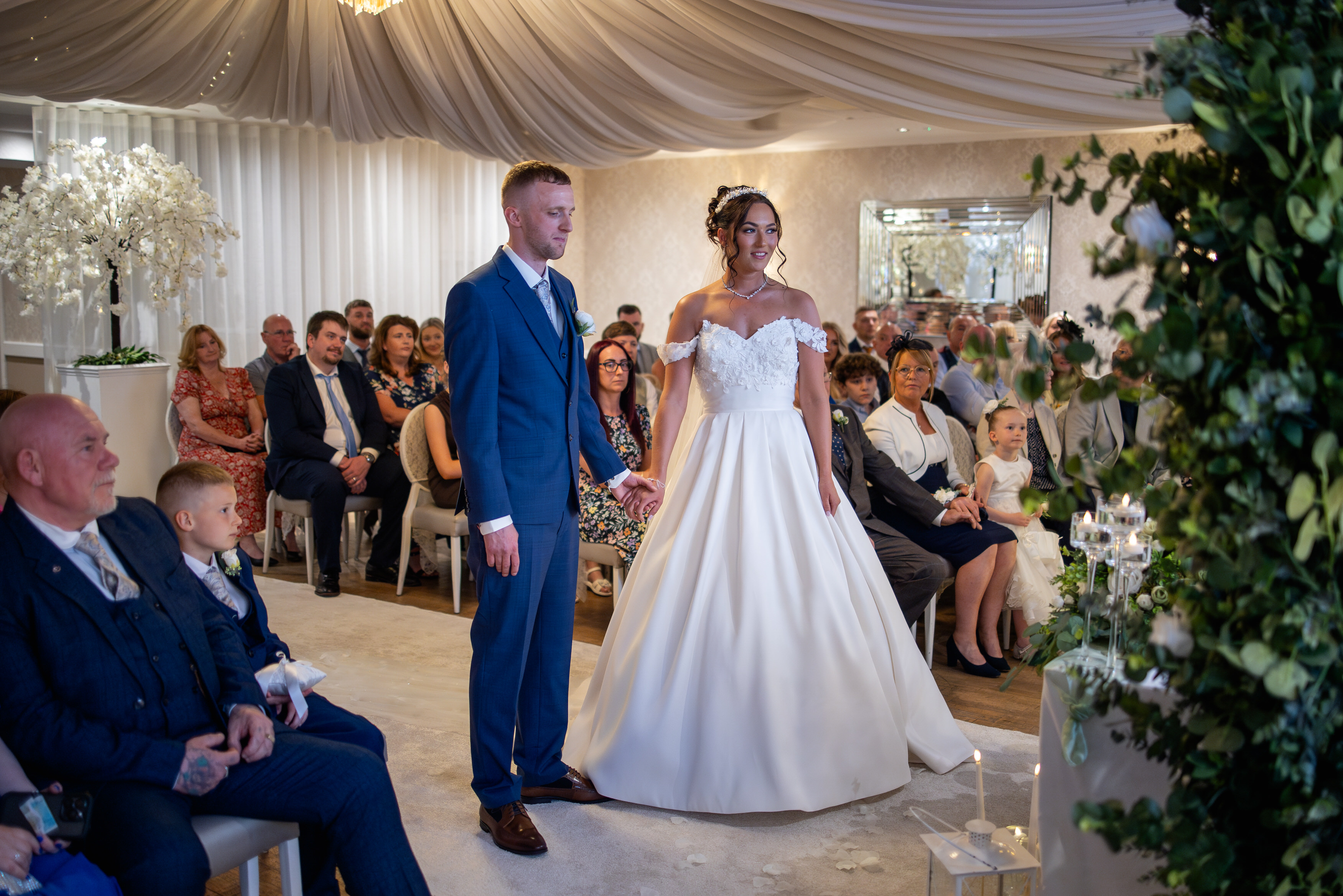 Jon and Katie start their wedding ceremony