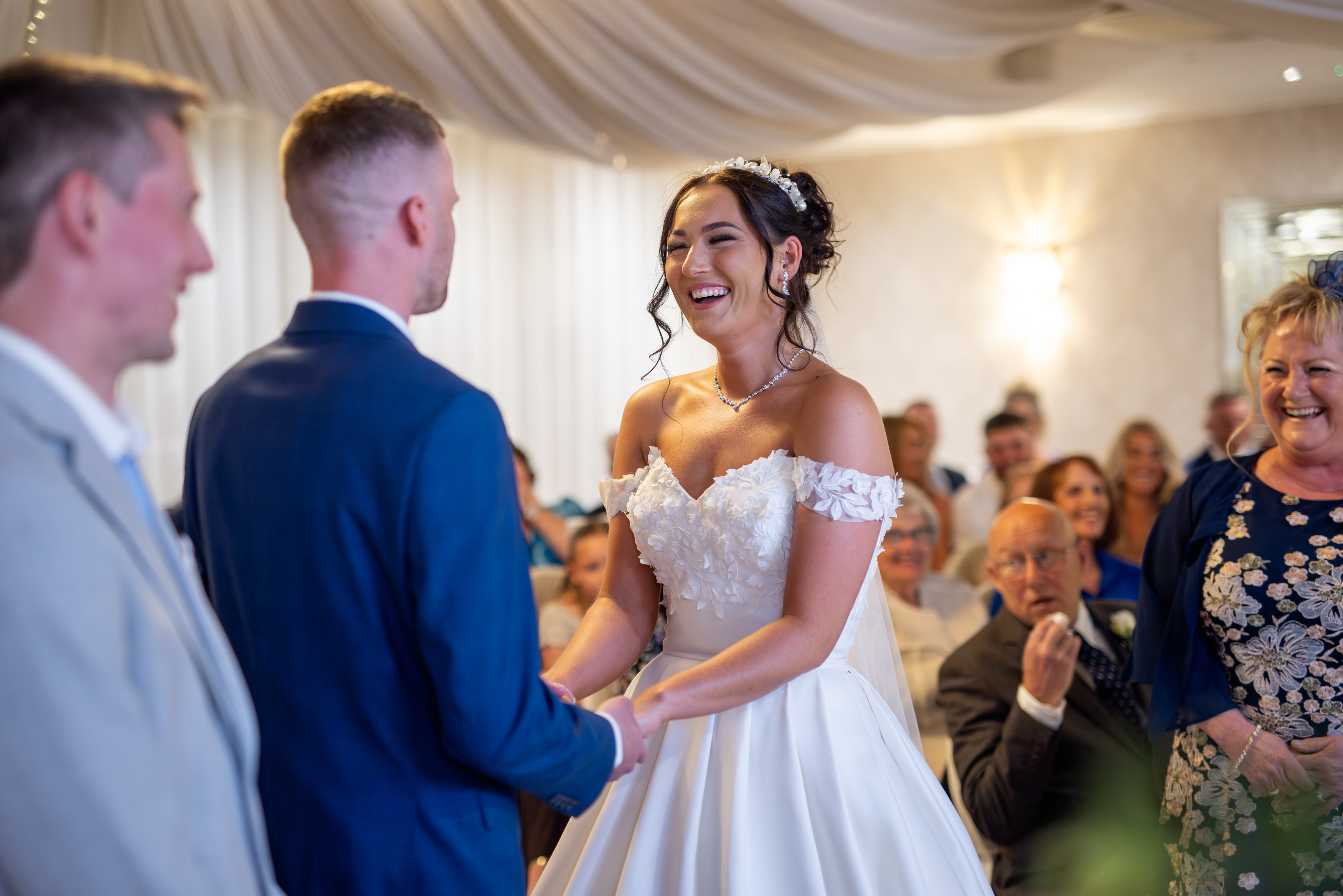 Jon and Katie exchanged their wedding vows