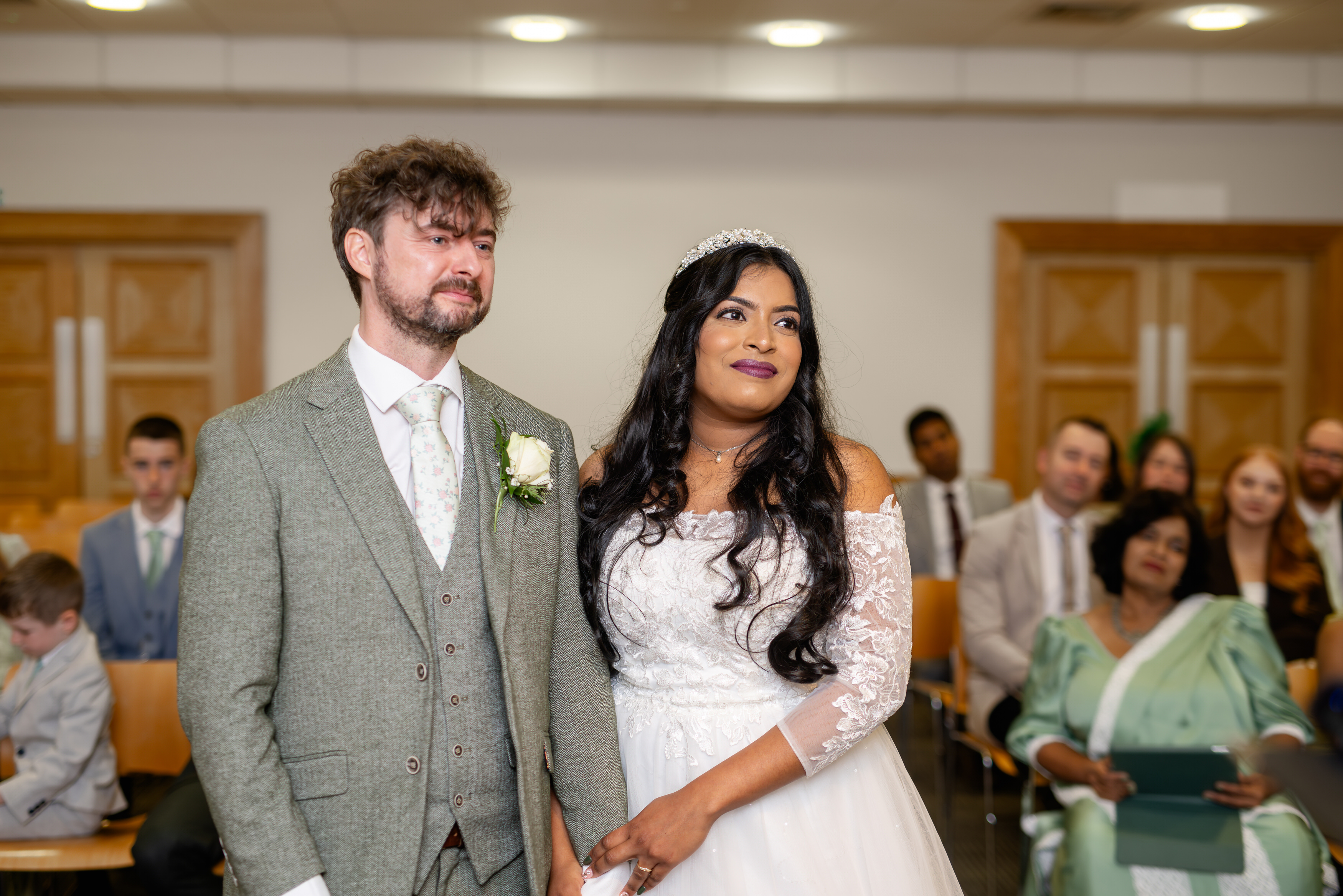 The happy couple are now husband and wife 