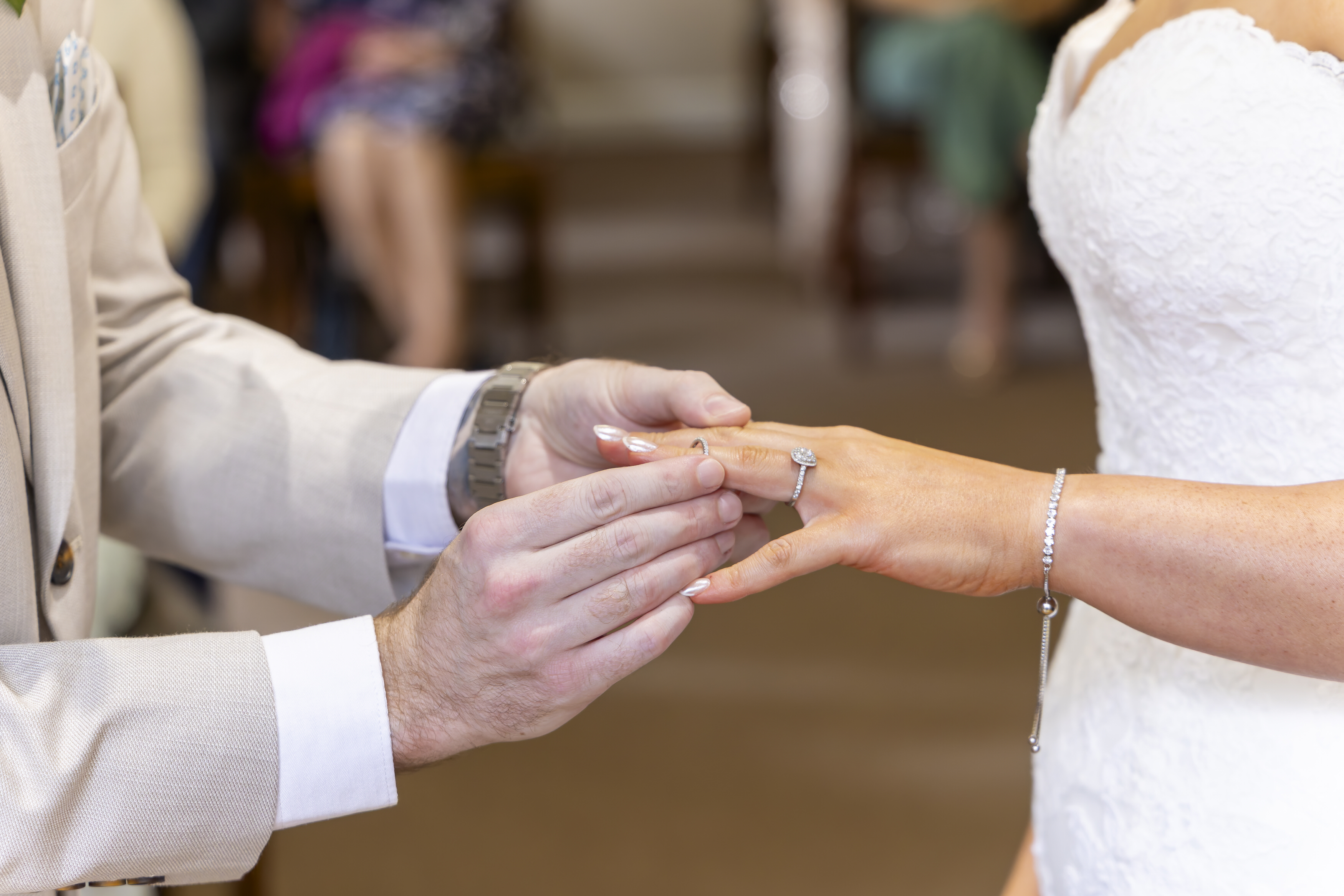 Stefan puts valeries wedding ring on her finger 