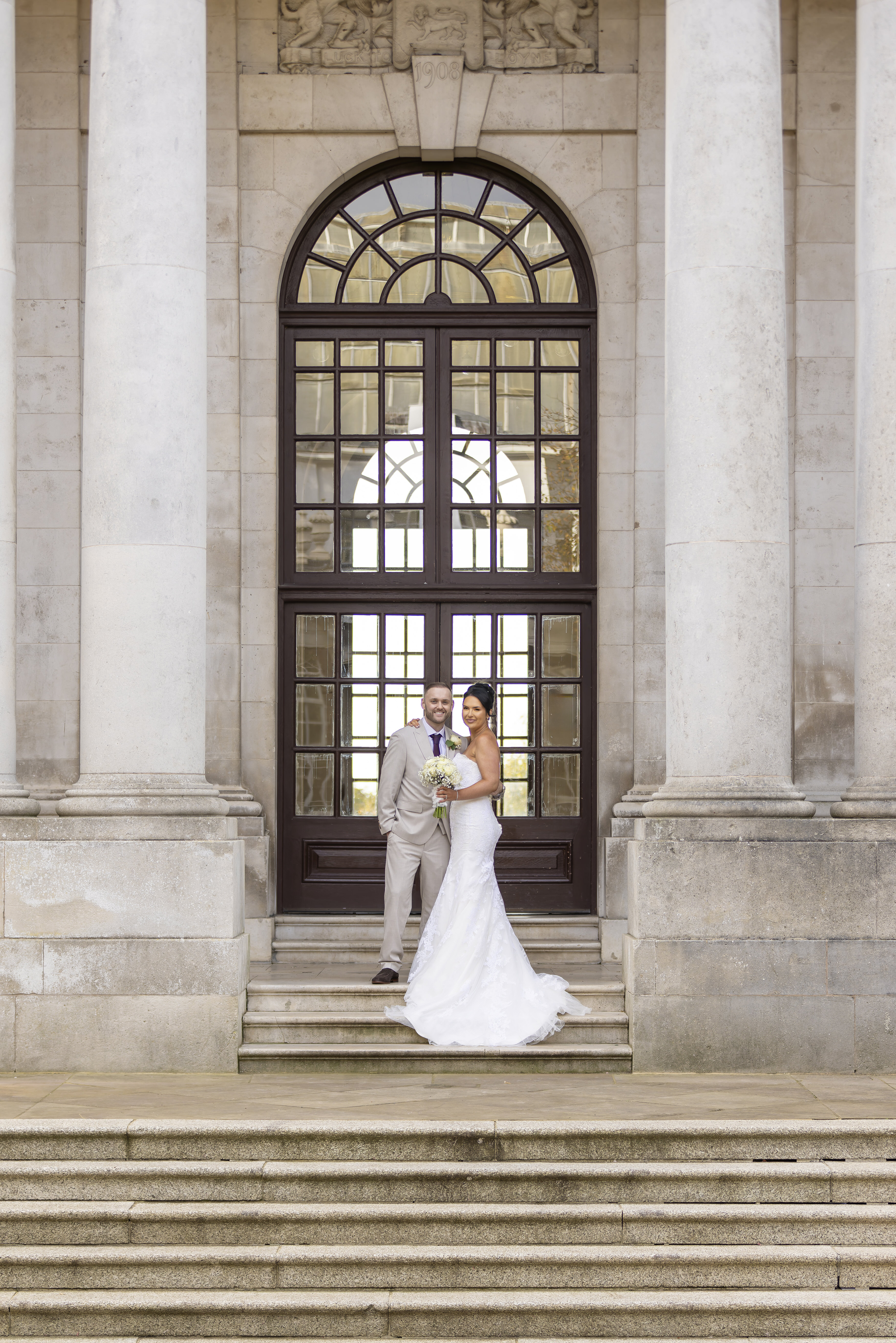 Valerie and Stefan have some wedding photos at Ashton memorial in Lancaster 